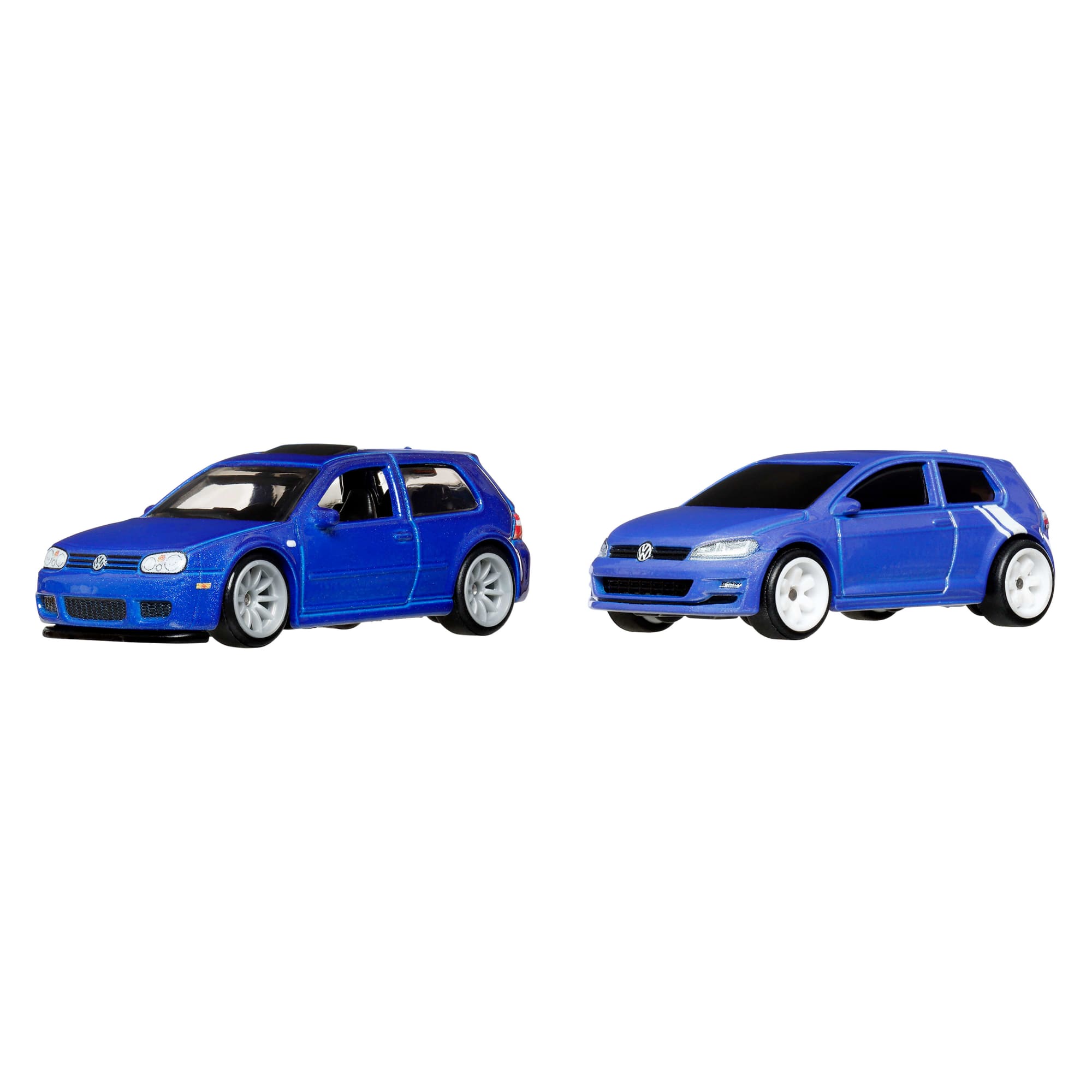 Hot Wheels Premium Car Culture 2-Pack 2004 Volkswagen Gold R32 & Volkswagen Golf MK7 - Image 2