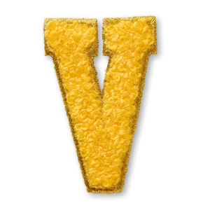 AG™ Letter V Stick-On Patch
