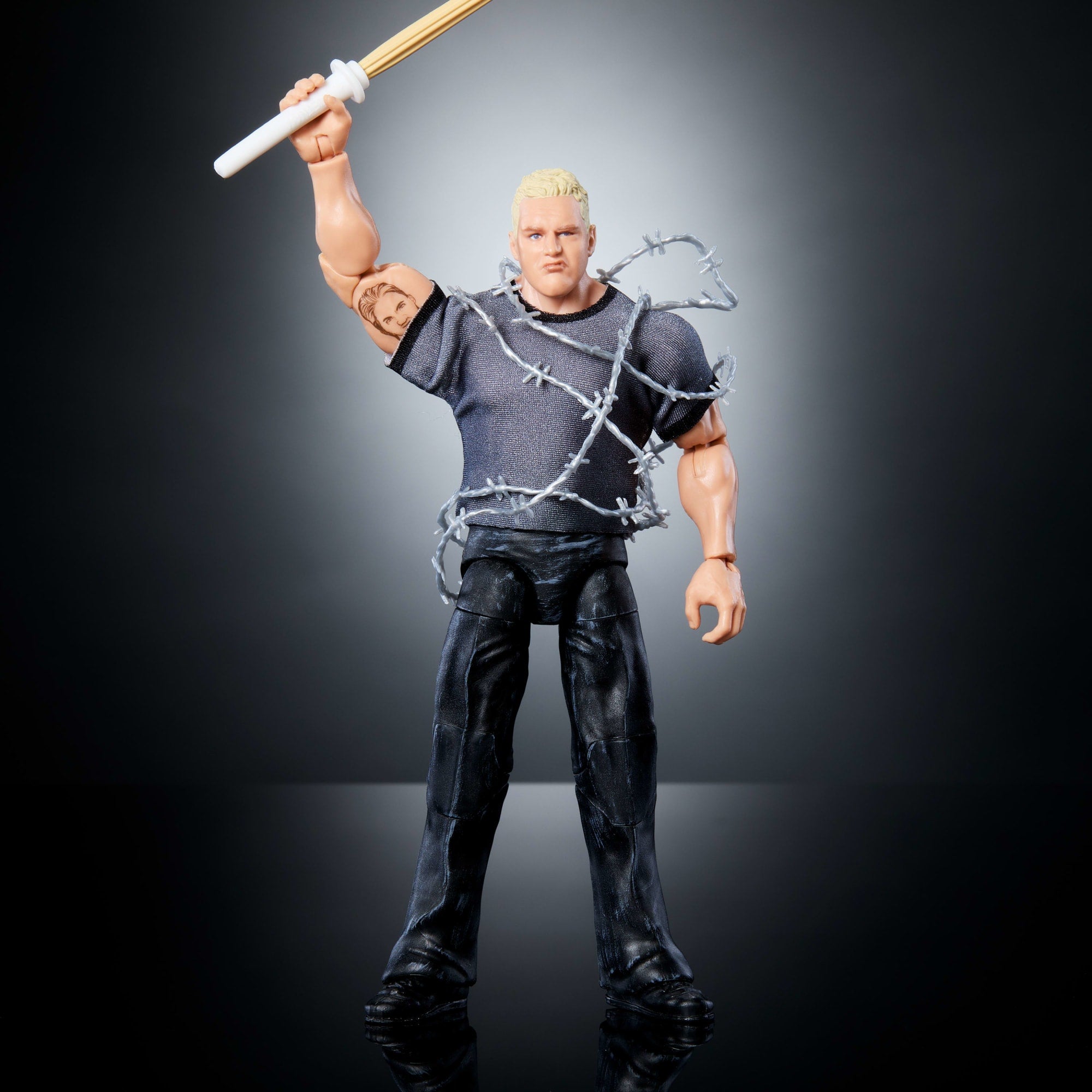 WWE Elite Collection Monday Night War Hardcore Hak Action Figure & Golga Build-A-Figure Parts - Image 2