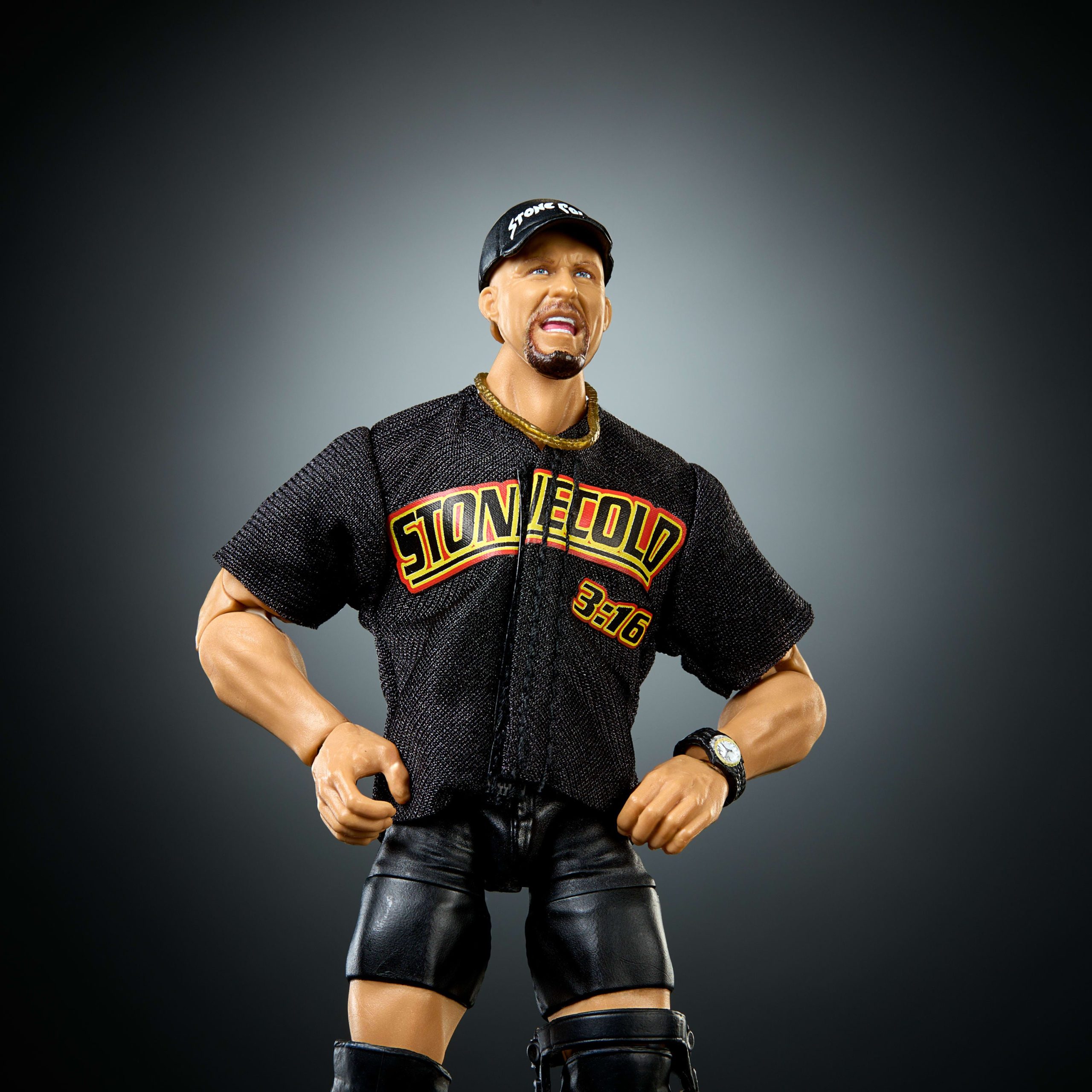 WWE Elite Stone Cold Steve Austin Action Figure. Series #122. 6-Inch Collectible With Accessories - Image 3
