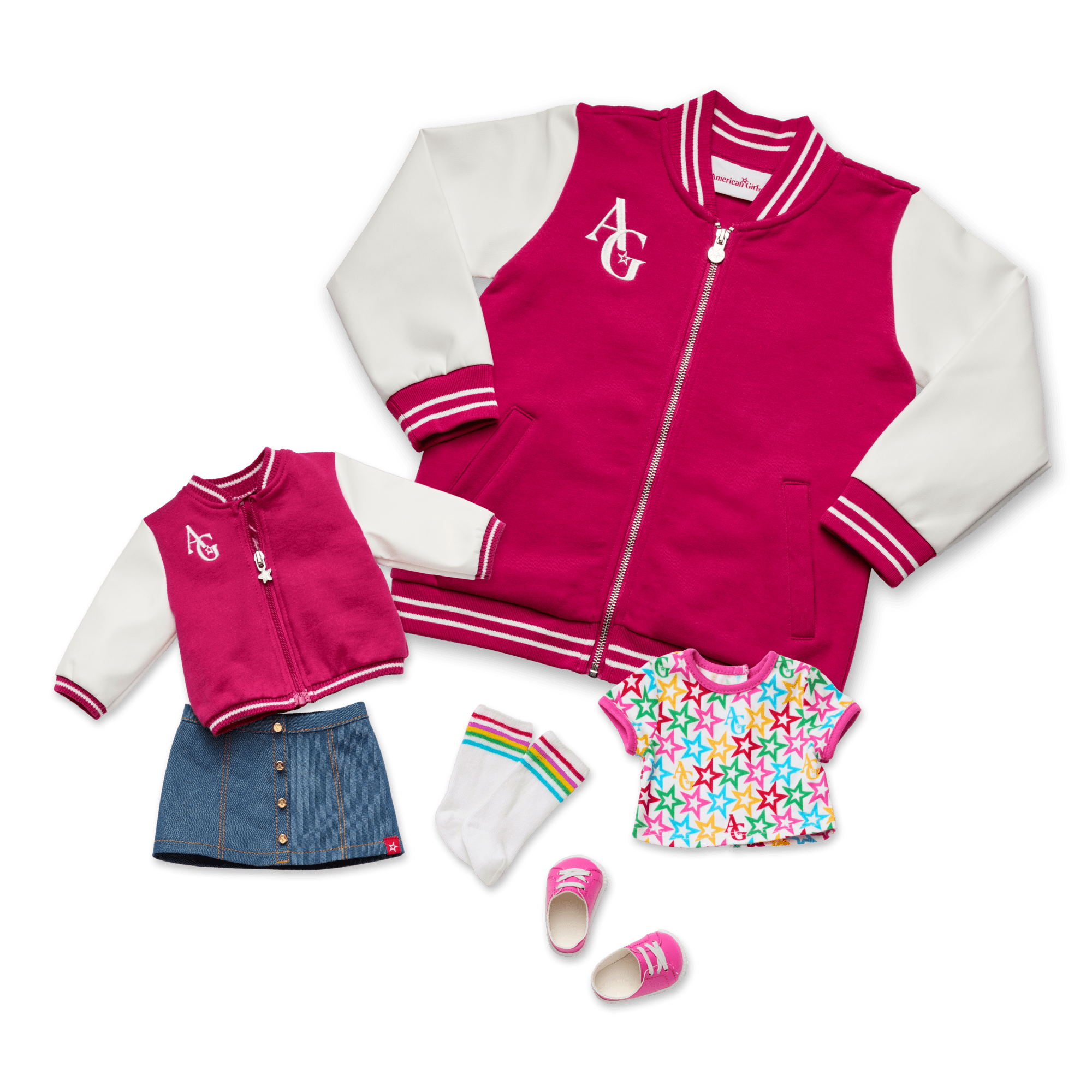 AG™ Star Squad Varsity Jacket for Girls & 18-inch Dolls - Image 2