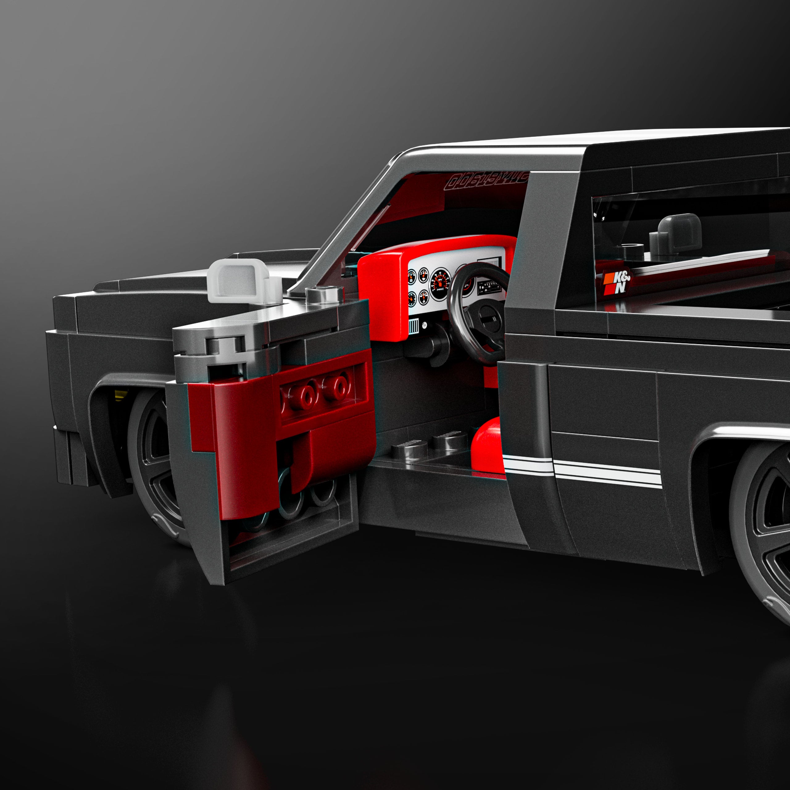 Mattel Brick Shop Hot Wheels '83 Chevy Silverado Building Toy Kit (225 Pieces). For Collectors - Image 6