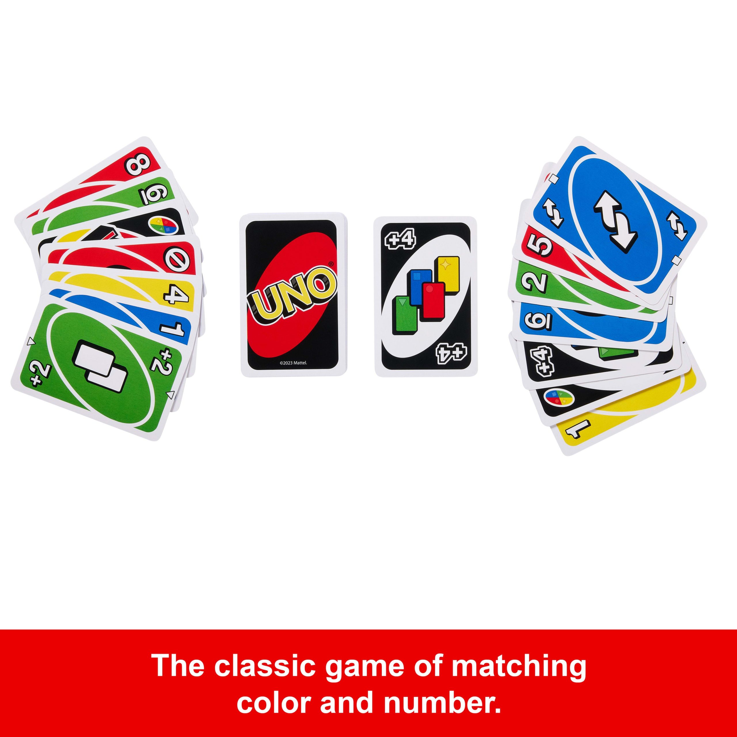 UNO Card Game For Kid. Adult & Family Night & Parties. Color Blind Accessible & Customizable Cards - Image 3