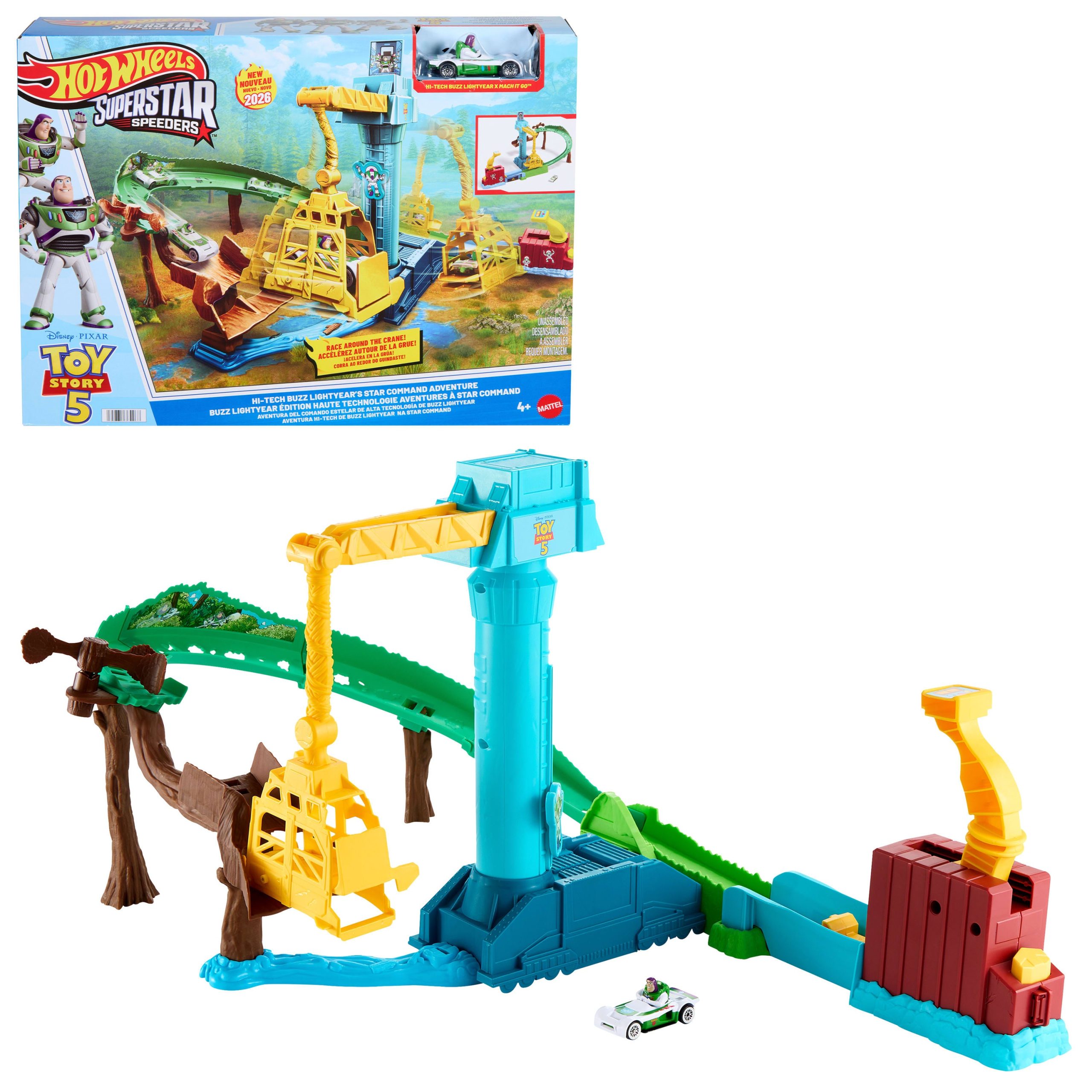 Hot Wheels Buzz Lightyear's Star Command Adventure Track Set