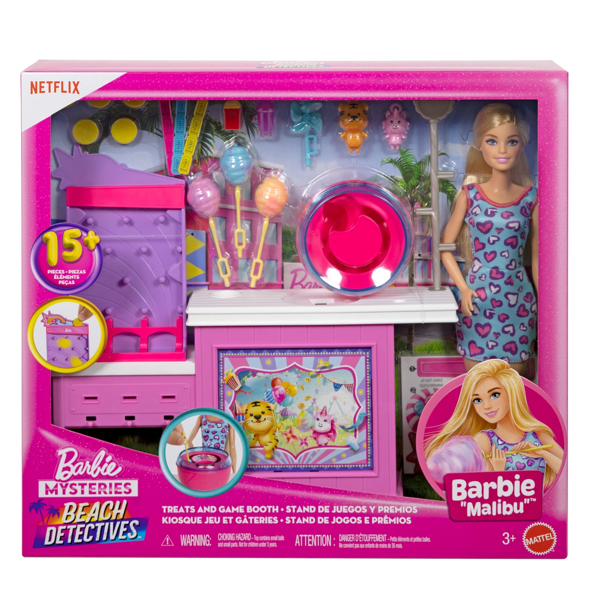 Barbie Conjunto de Brinquedo Os Mistérios da Barbie: Detetives da Praia Estação de Algodão - Image 6
