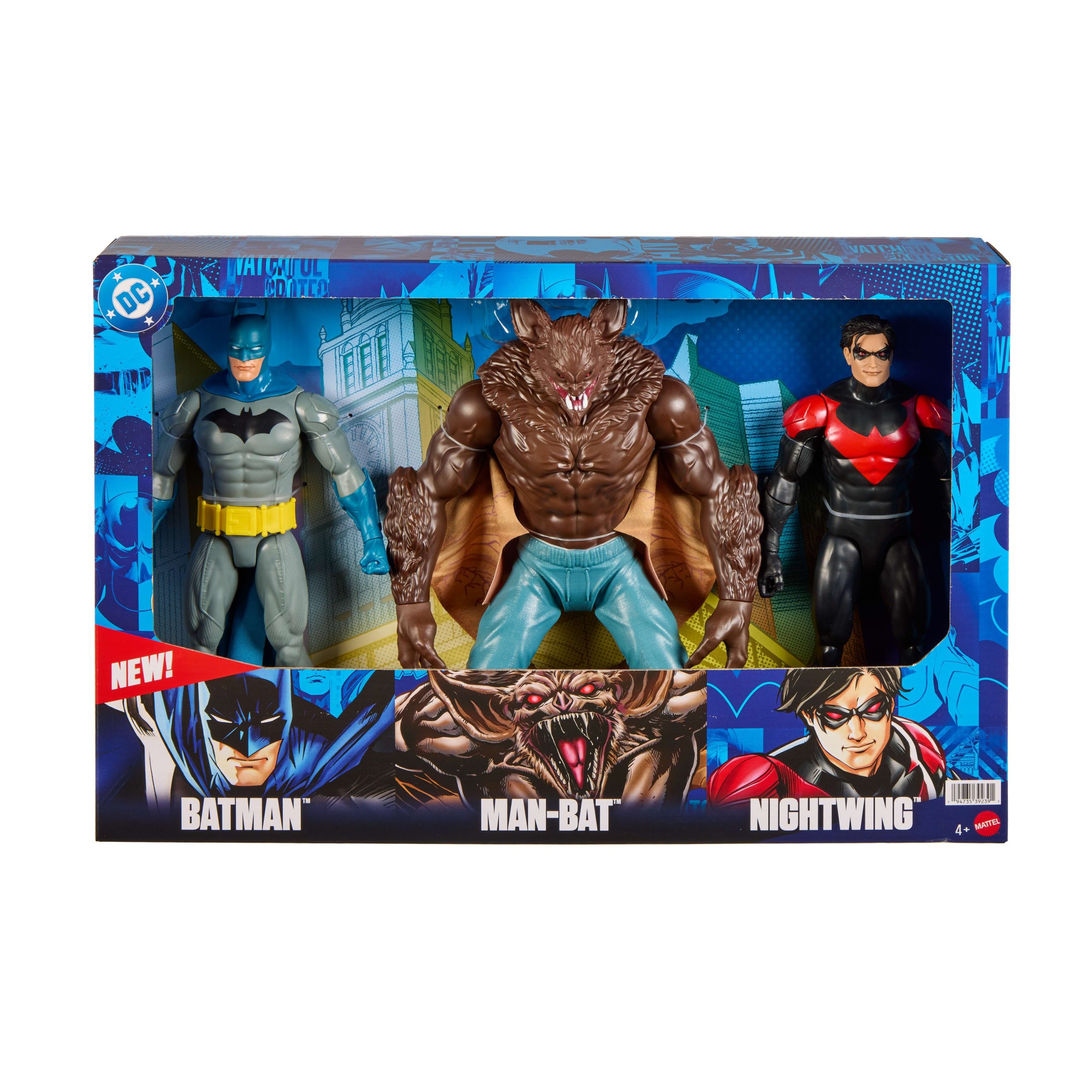 DC Premier Batman & Nightwing Vs Villain Man-Bat 3-Pack Action Figures - Image 5