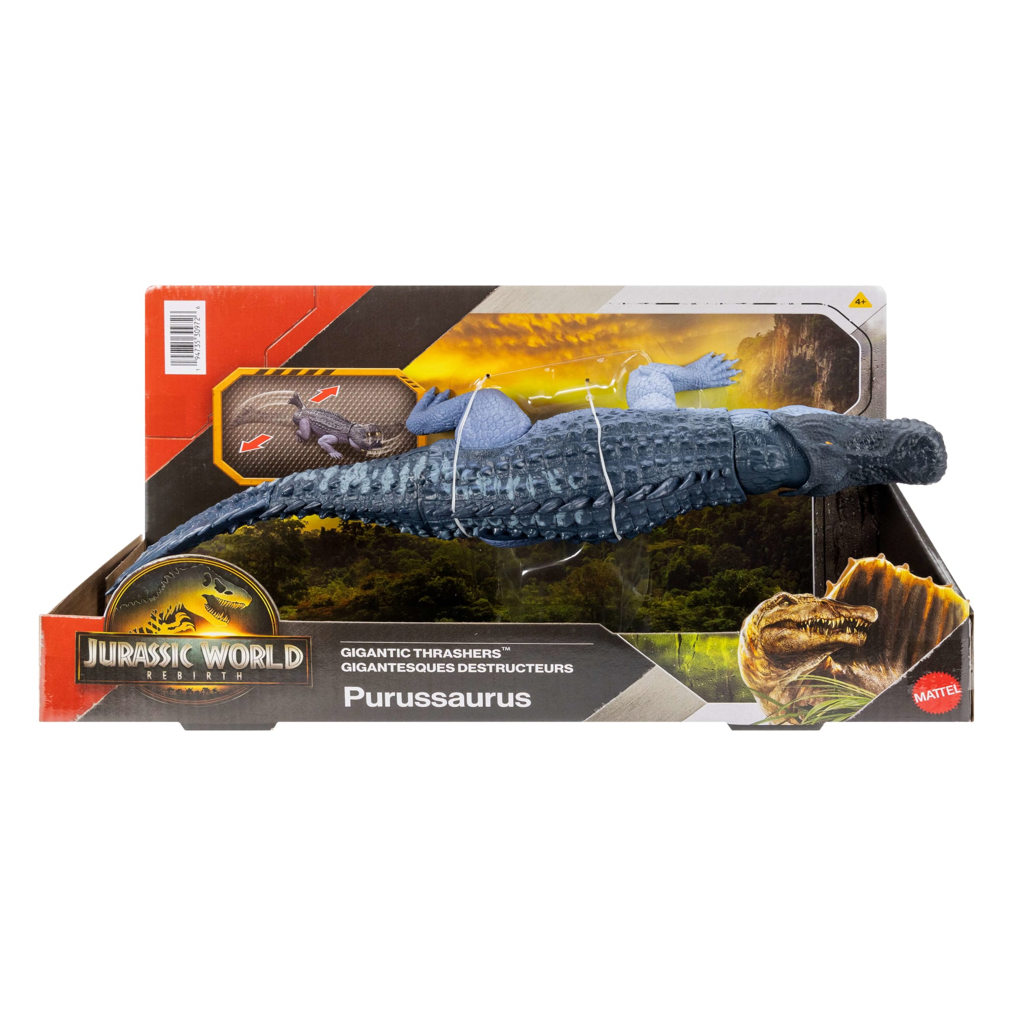 Jurassic World Dinossauro de Brinquedo Rebirth Rastreadores Gigantes Purussaurus - Image 6
