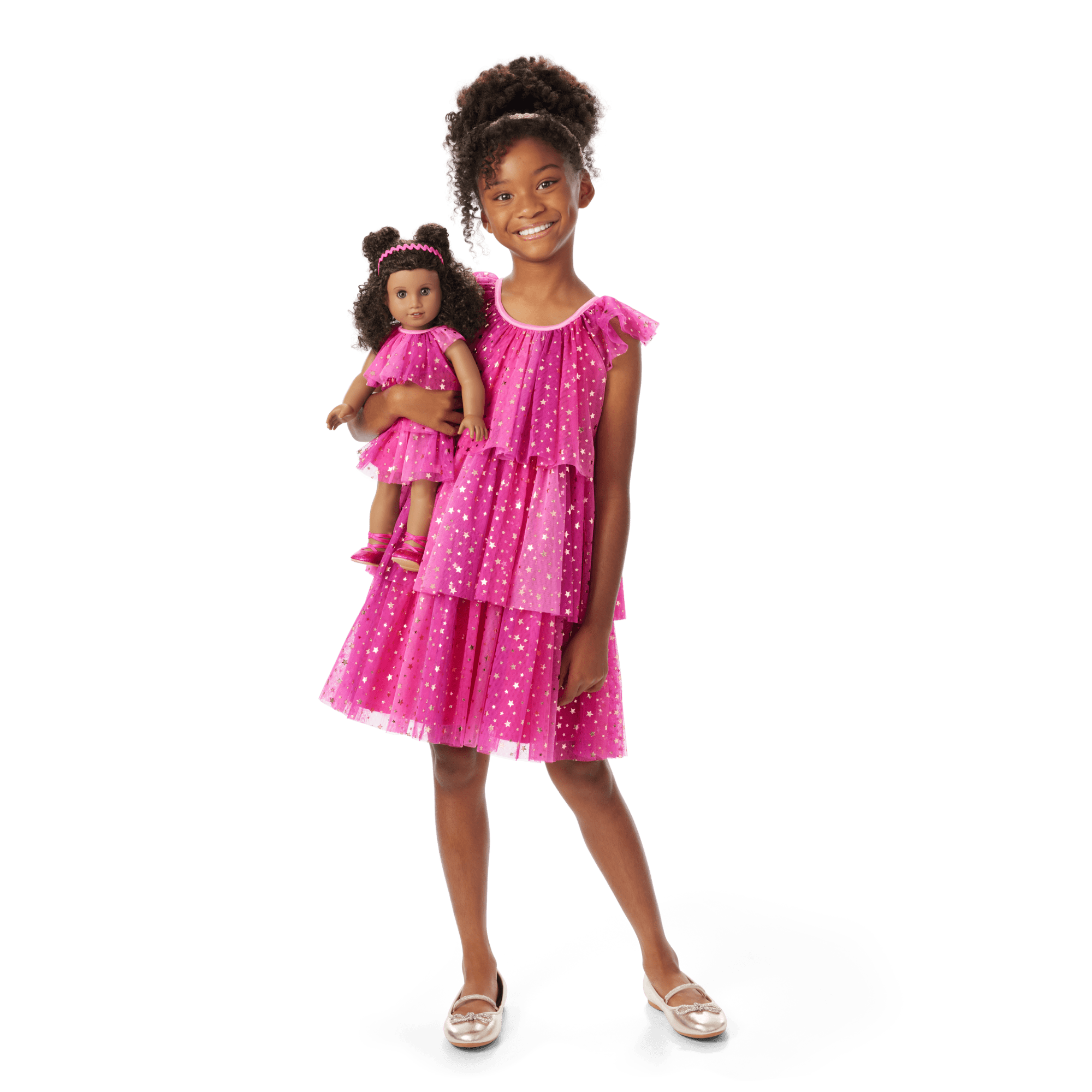 Pink Party-Ready Dresses & Accessories for Girls & 18-inch Dolls - Image 2