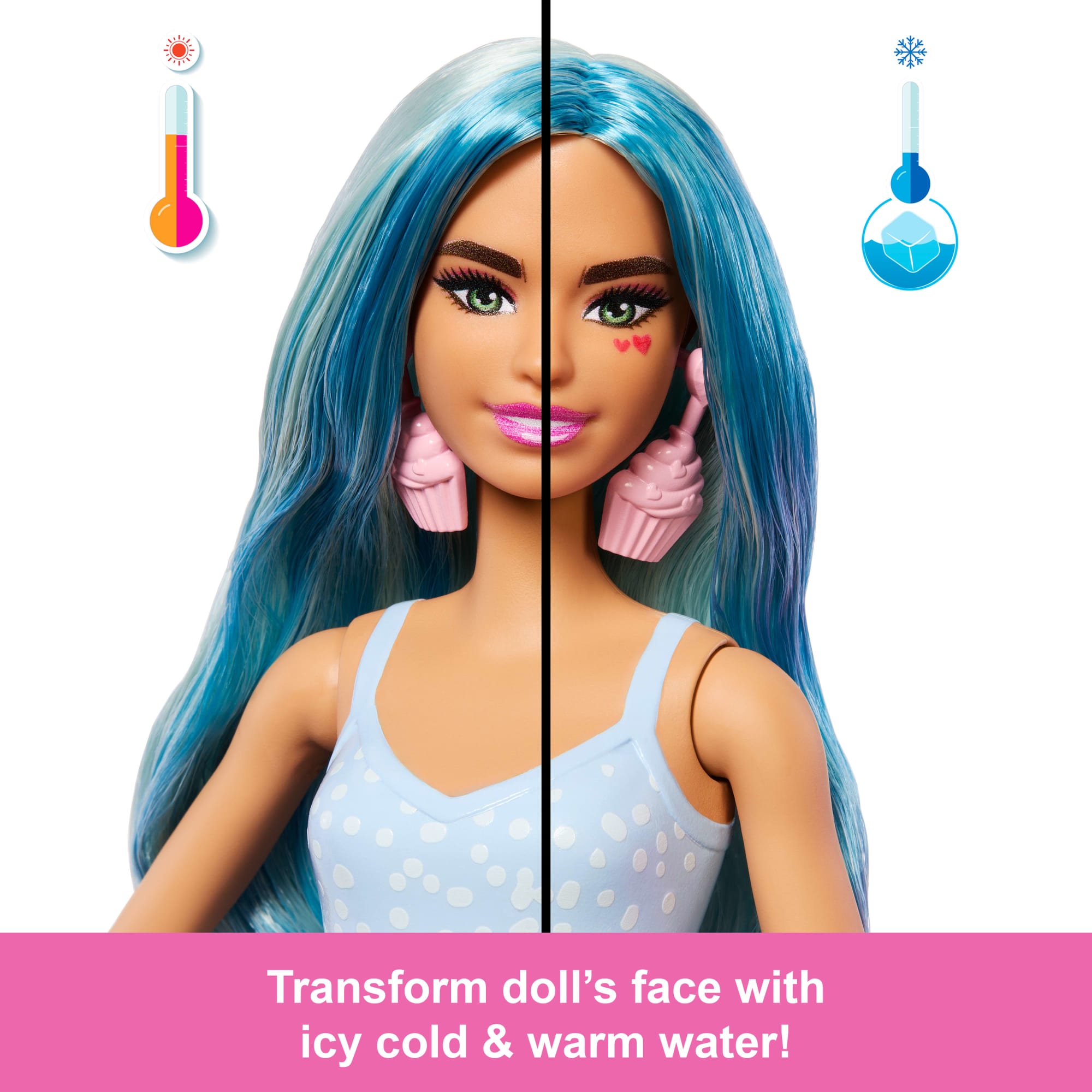Barbie Pop Reveal Sweet Treat Series Doll & Accessories Set. Cool Cupcake Fashion Doll & Pet - Image 4