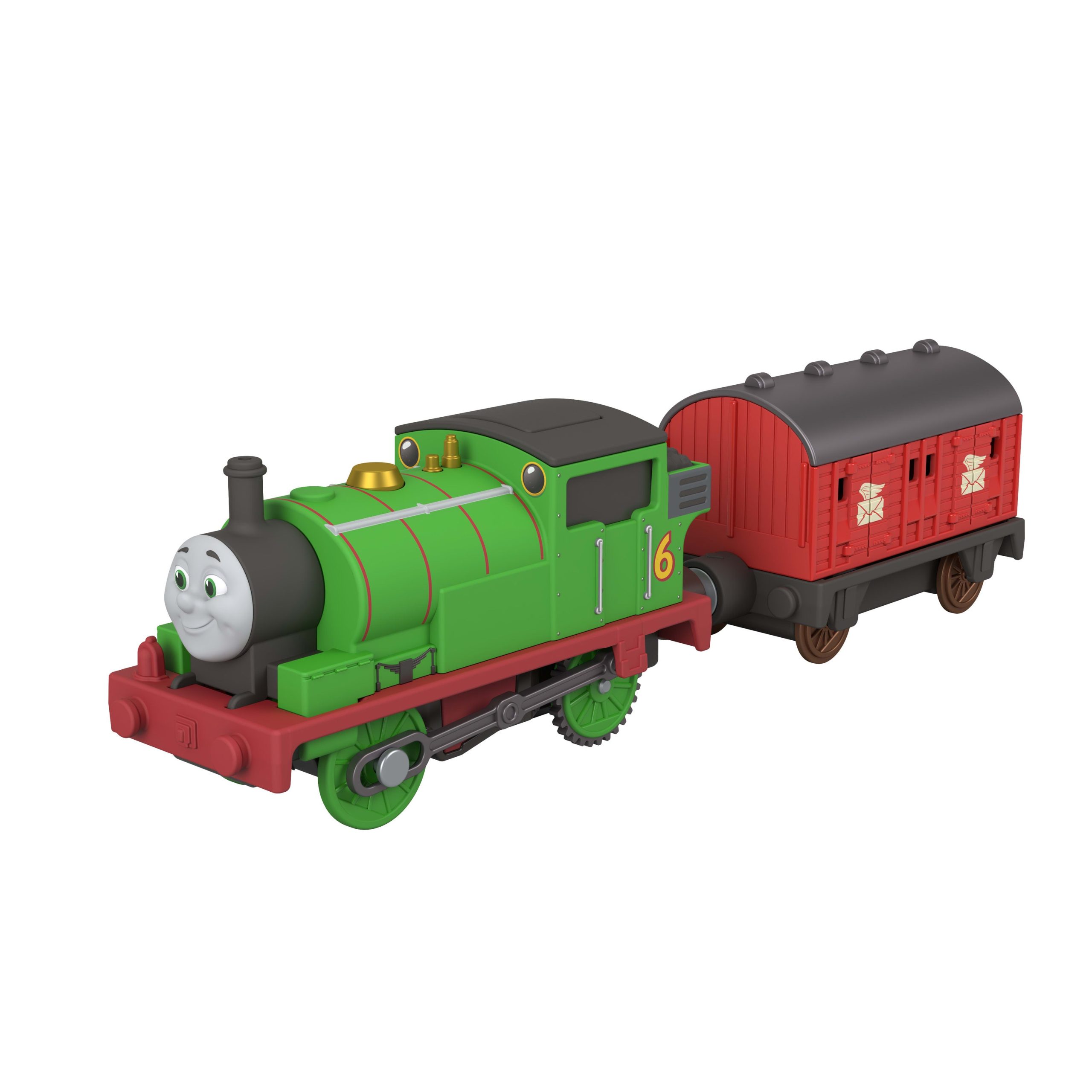 Thomas & Friends By Fisher-Price Motorized Percy Engine & Mail Car. Battery-Powered Toy Train - Image 6