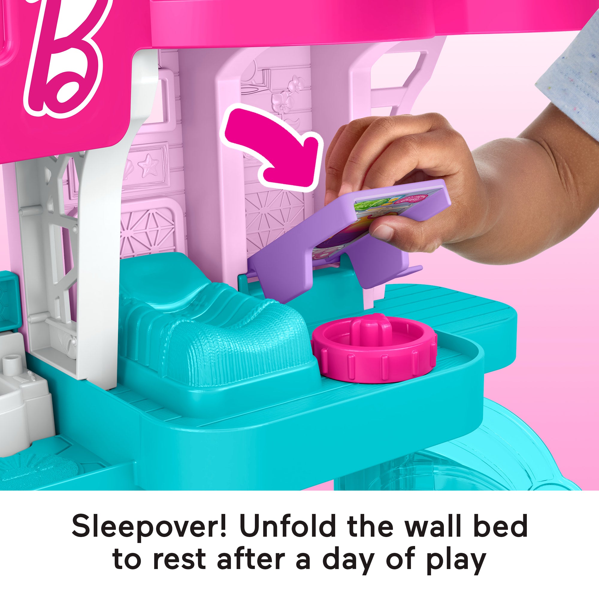 Fisher-Price Little People Barbie Beach House Toddler Playset With Figures & Accessories - Image 4