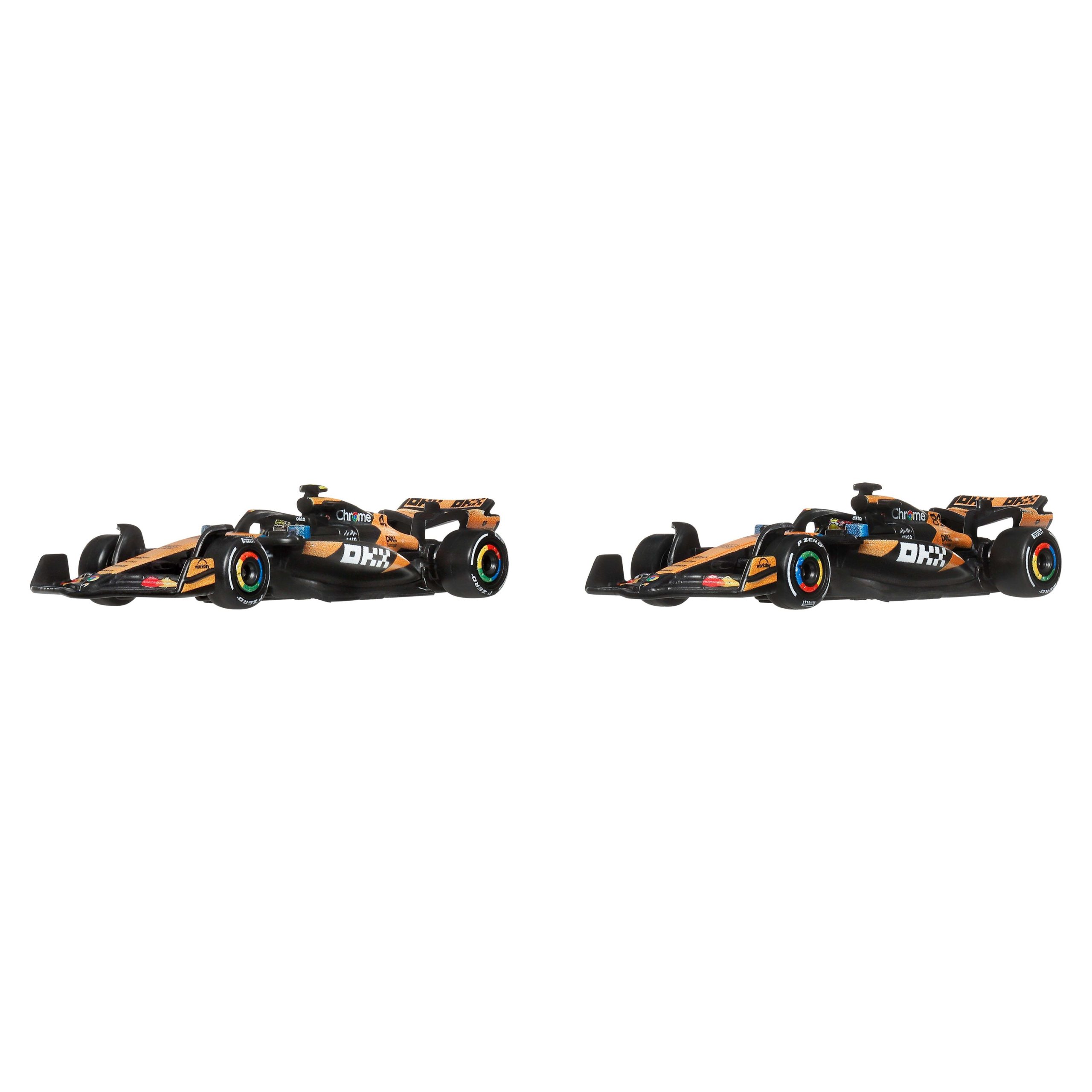 Hot Wheels Premium Formula 1 2-Pack Of 1:64 Scale Cars. Mclaren Formula 1 Team Of Piastri & Norris - Image 2