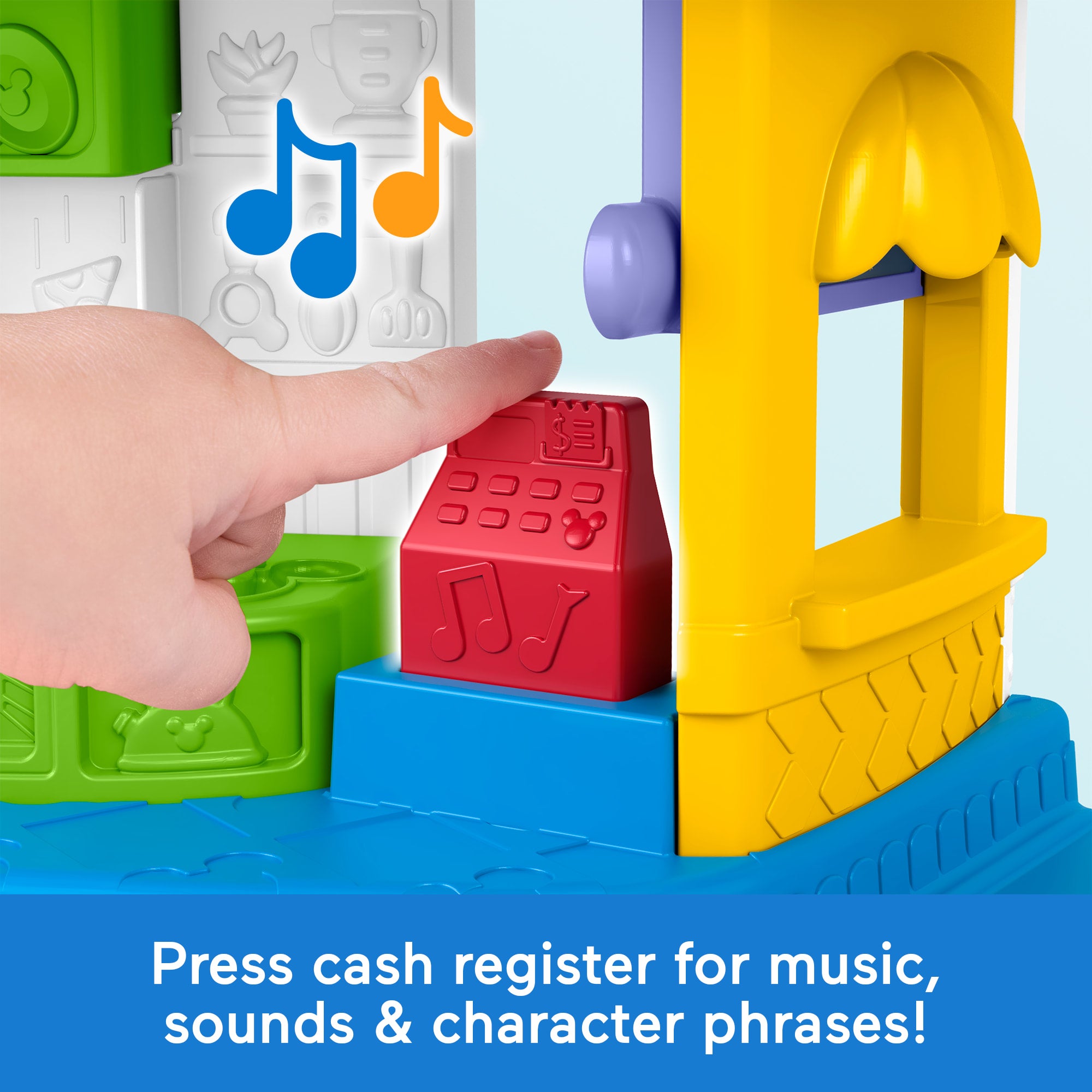 Fisher-Price Little People Disney Jr Mickey Mouse & Goofy's Silly Sounds Diner Toddler Playset - Image 3