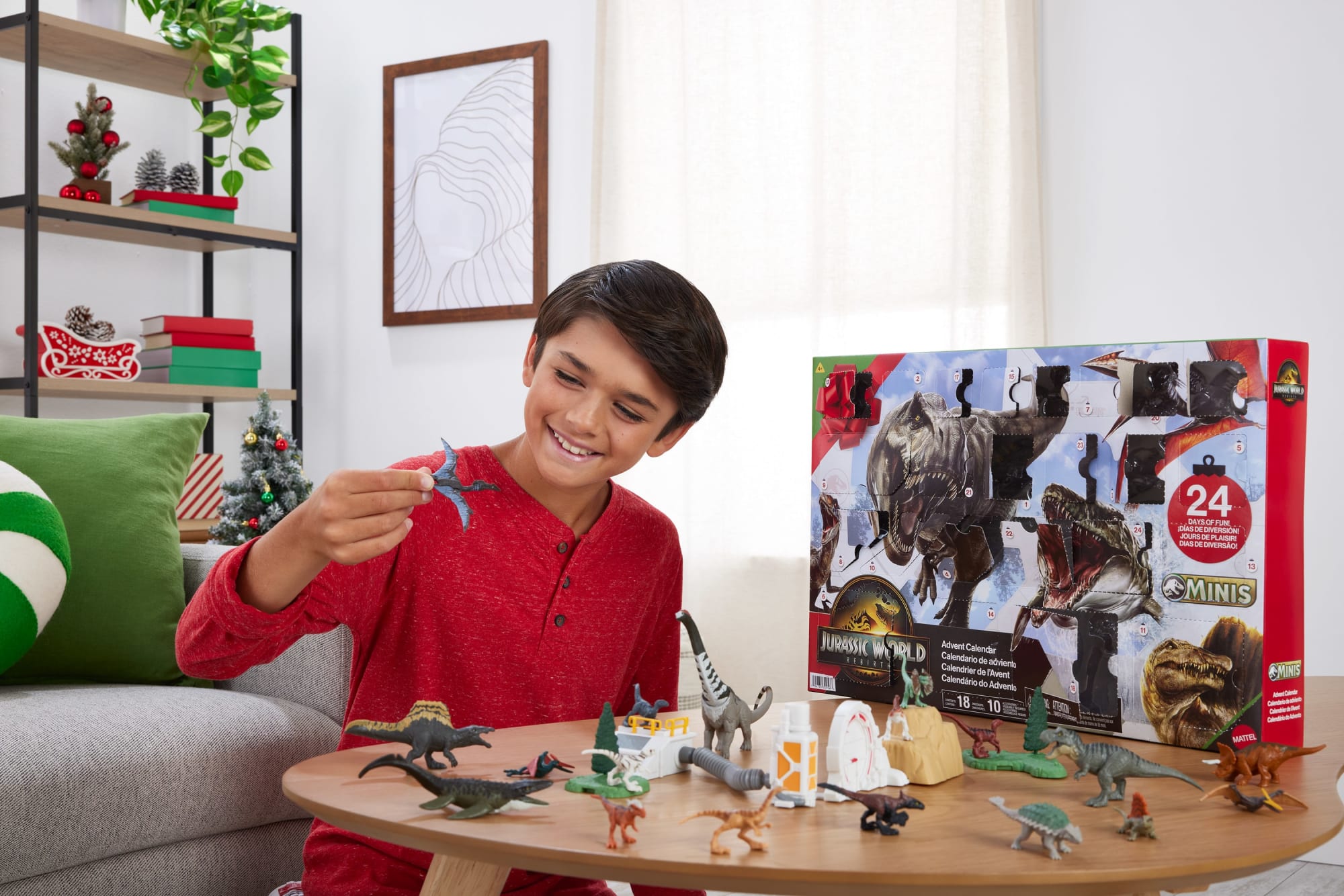 Jurassic World Rebirth Advent Calendar With 24 Days Of Dinosaur Related Toy Surprises. 18 Dinos - Image 2