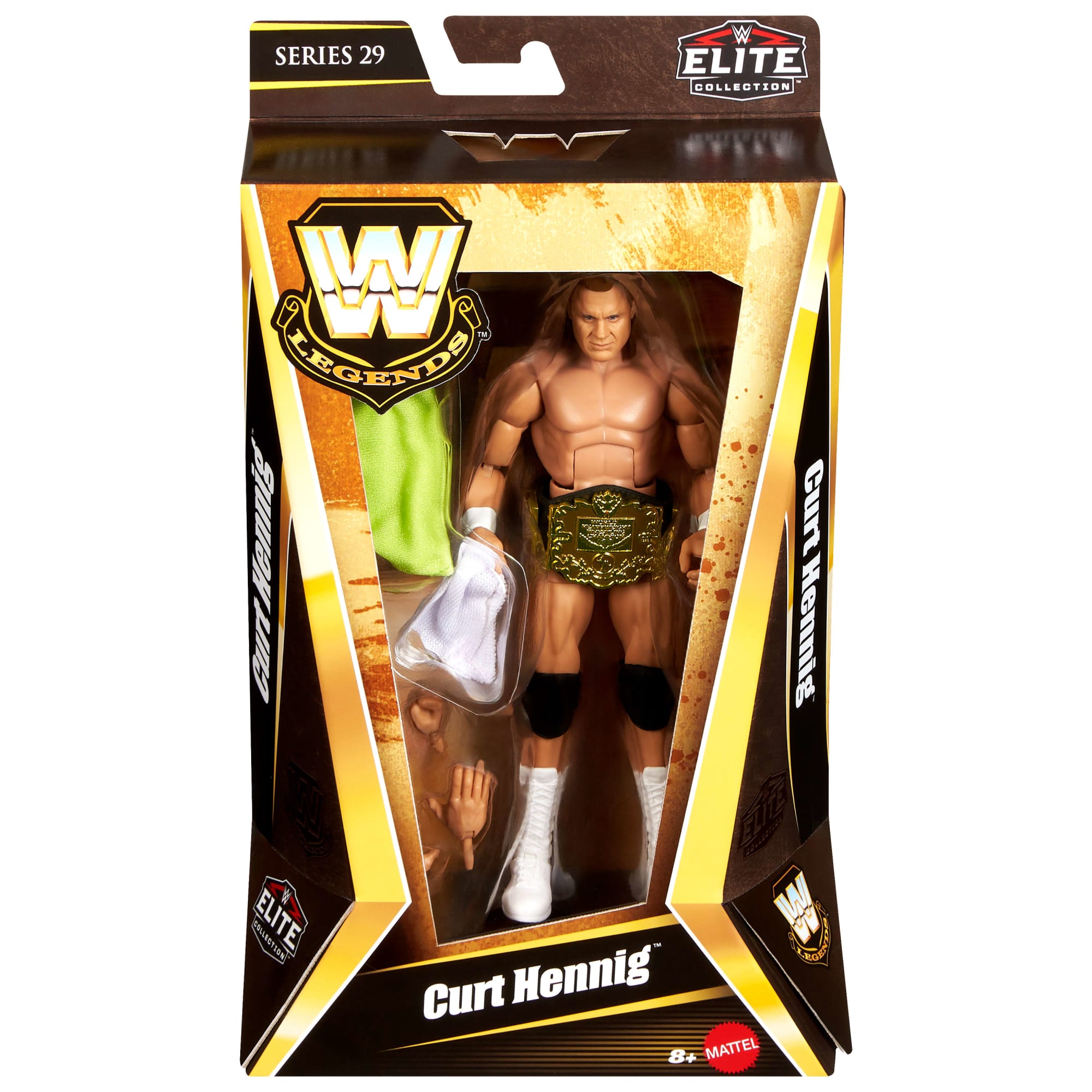 WWE Elite Legends Curt Hennig Action Figure & Accessories. Series 29 6-Inch Collectible Set - Image 2