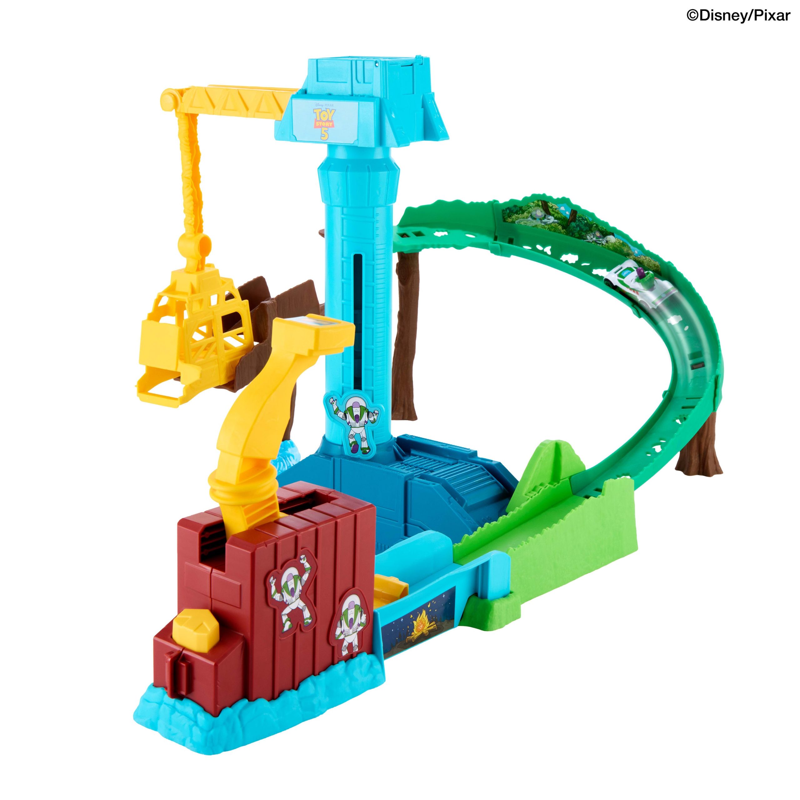 Hot Wheels Superstar Speeders Hi-Tech Buzz Lightyear's Star Command Adventure Track Set - Image 6