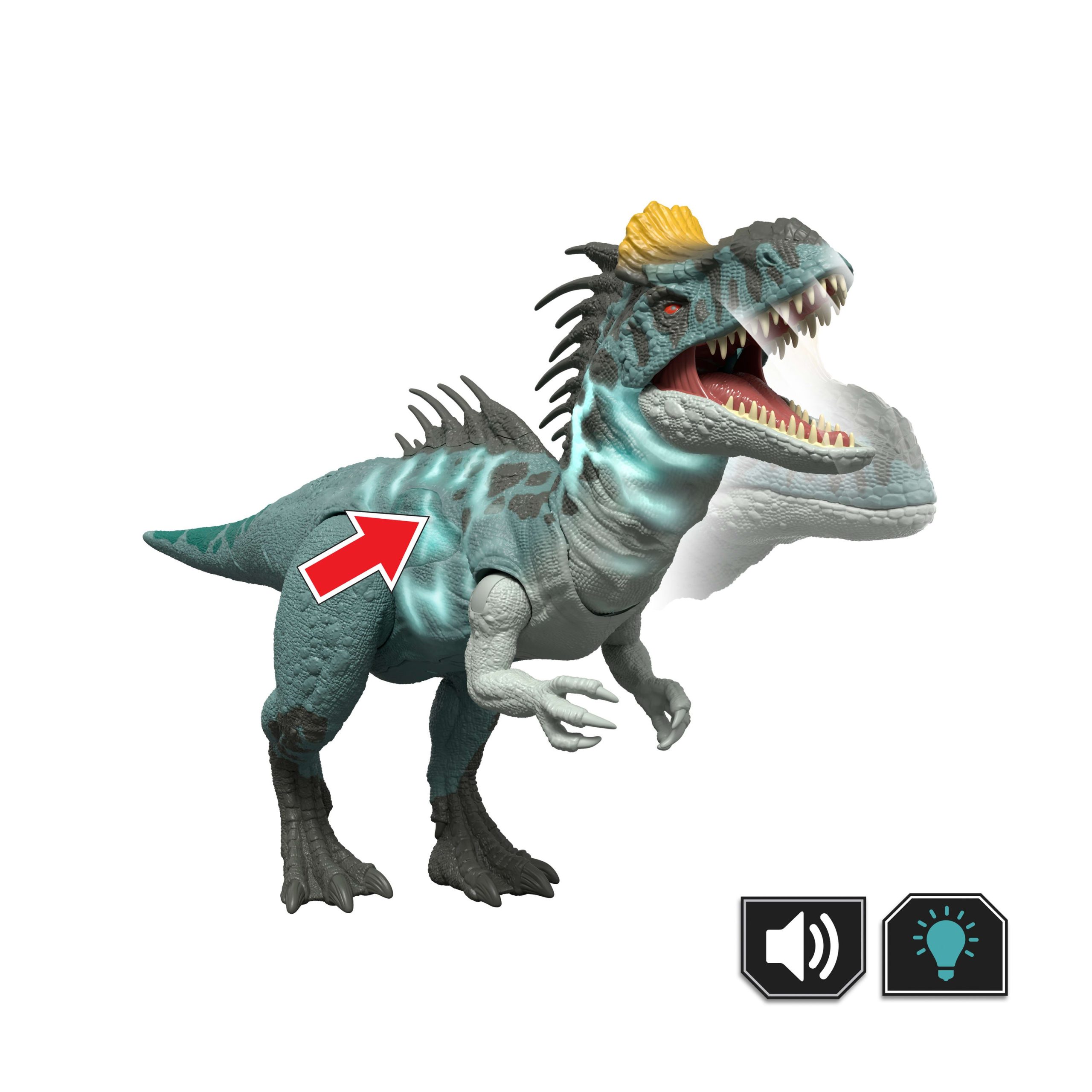 Jurassic World Wild Roar Crylophosaurus Dinosaur Action Figure Toy. Attack & Light & Sound - Image 3