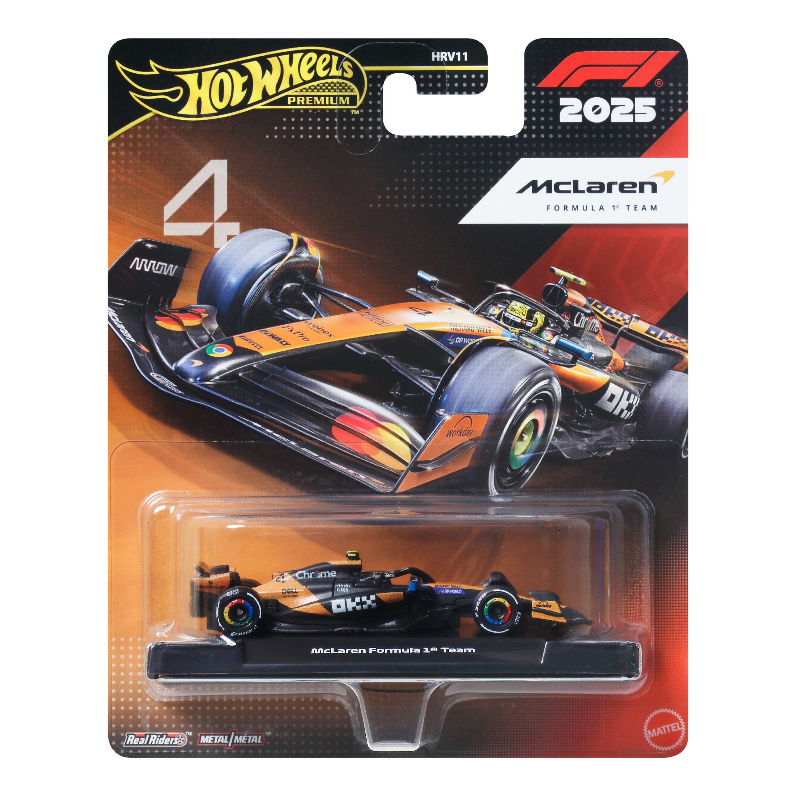 Hot Wheels 1:64 Scale Premium Die-Cast Formula 1 Collectible Toy Race Car - Image 6