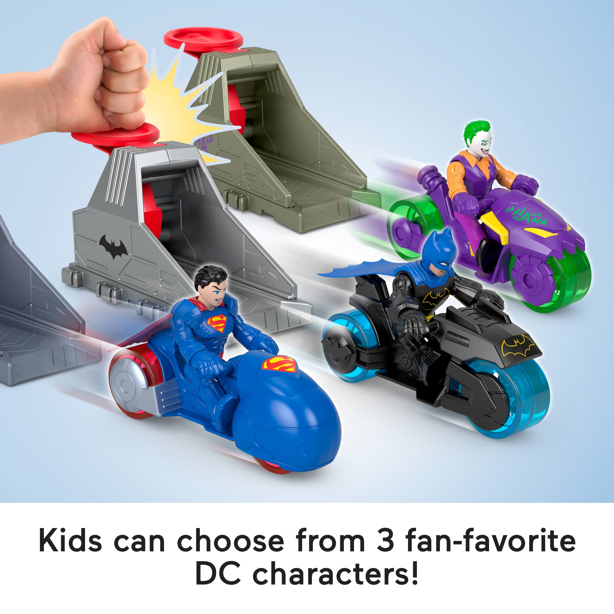 Imaginext DC Super Friends Launcher Set With 3-Inch Batman Action Figure. Toy Vehicle & Housing Unit - Image 2
