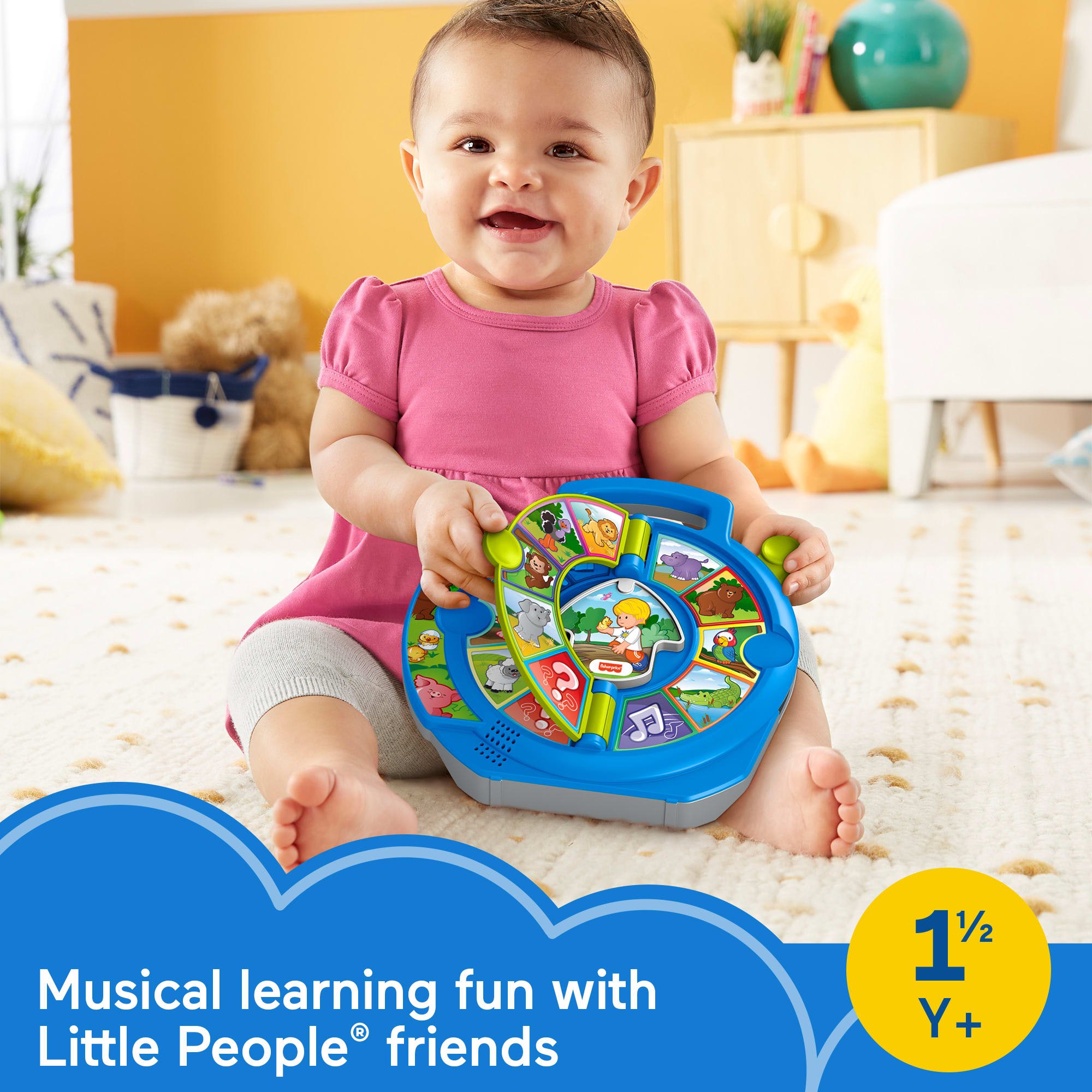 Fisher-Price Little People World Of Animals See 'n Say Toddler Musical Learning Toy - Image 2