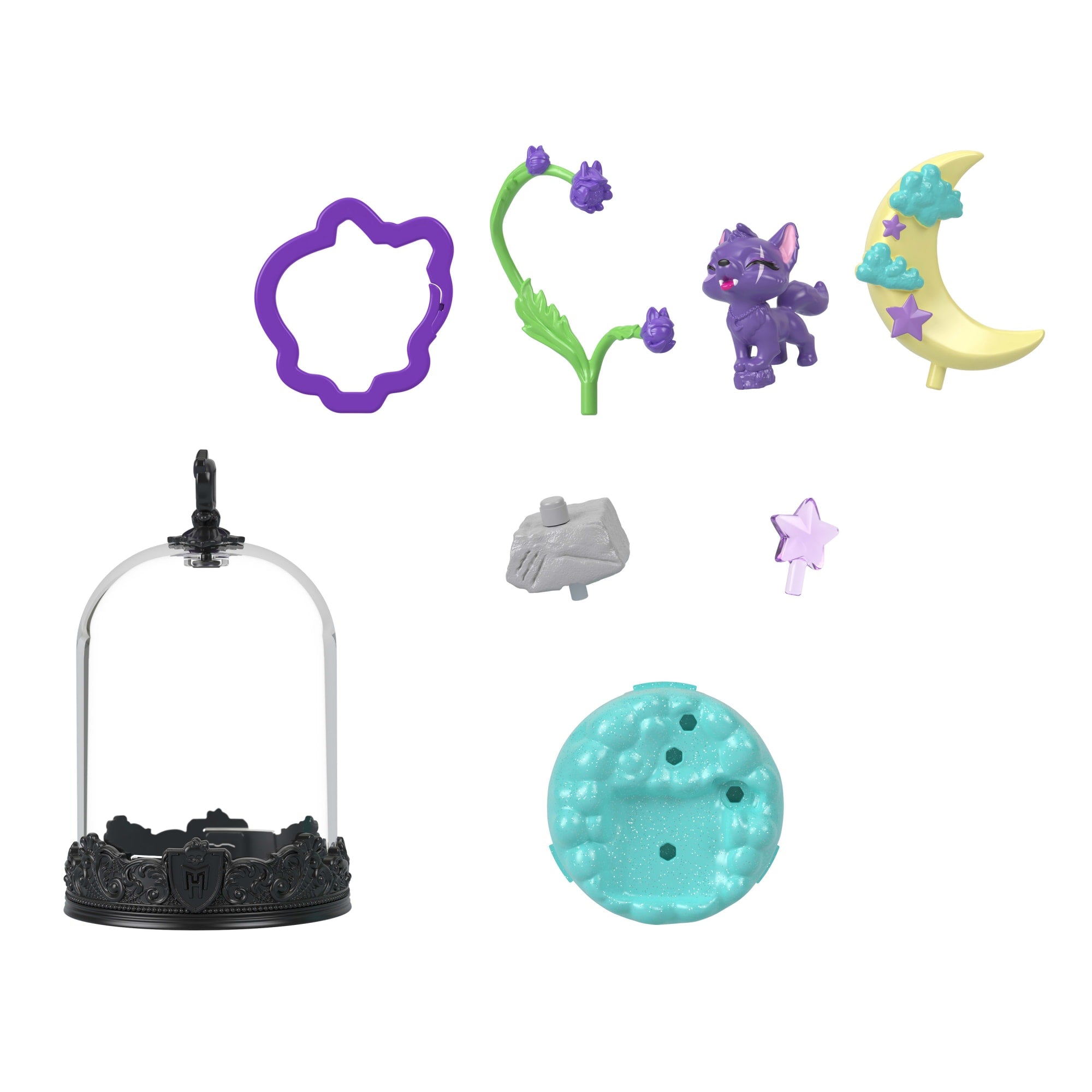 Monster High Pet Keychains. Animal Figures With Accessories And Buildable Terrarium - Image 6