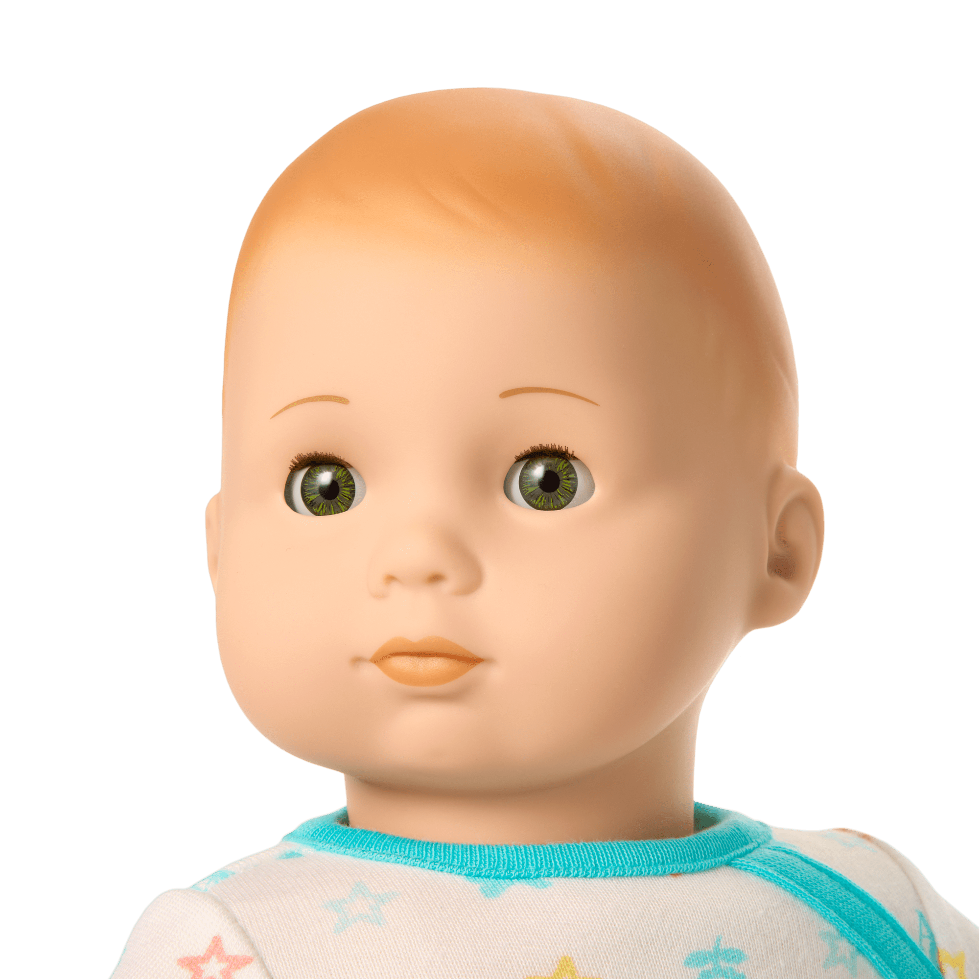 Bitty Baby® Doll #6 with red hair in Pastel Blue - Image 3