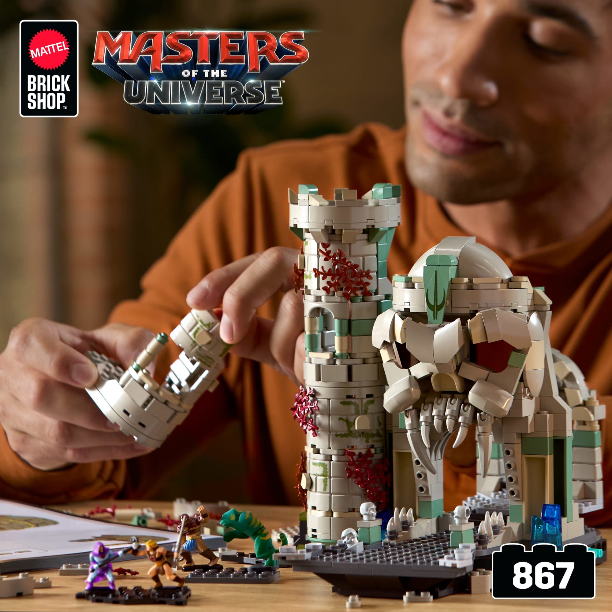 Mattel Brick Shop Masters Of The Universe Battle Of Castle Grayskull Building Toy Kit - Image 2