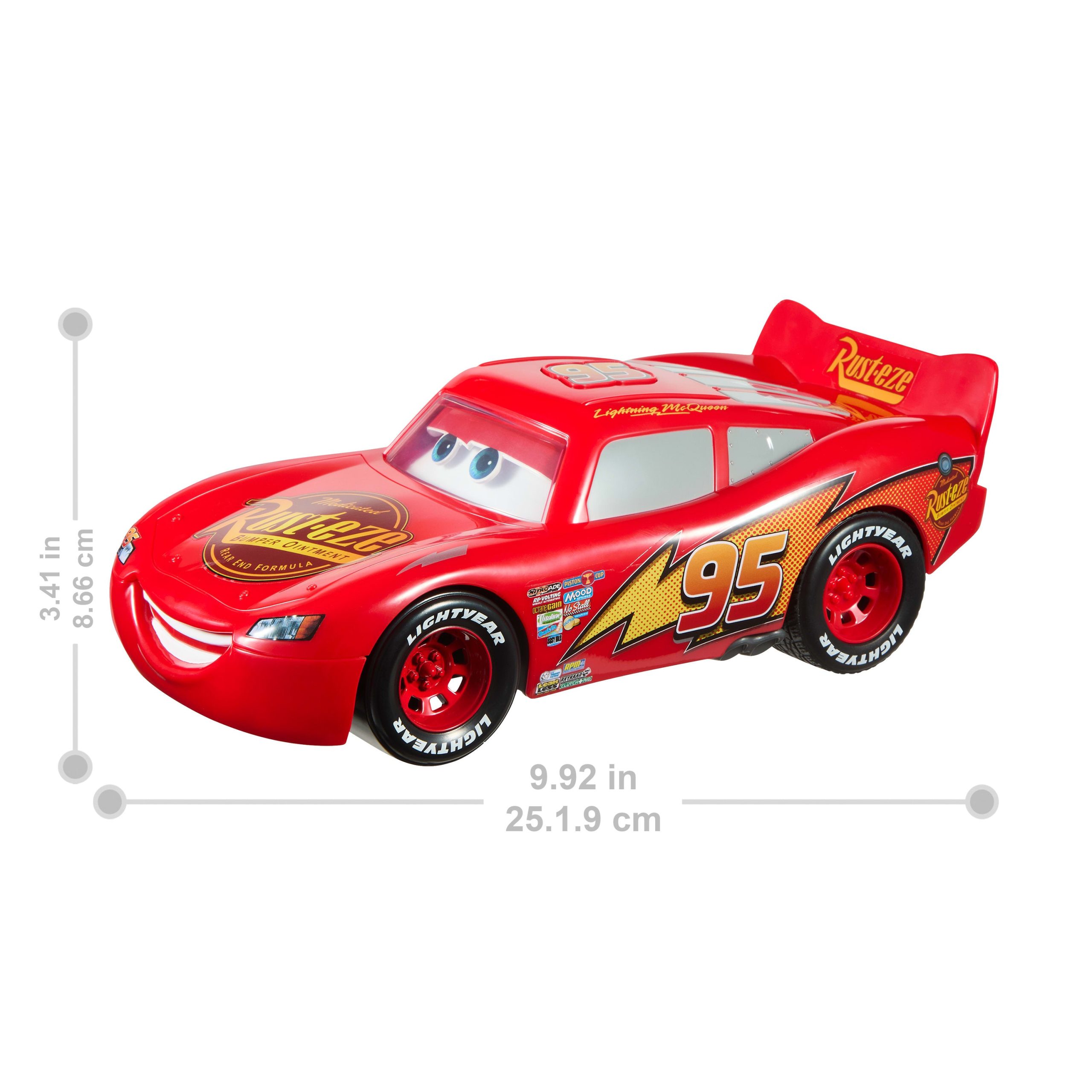 Disney And Pixar Cars Action Scene Lightning Mcqueen. Battery-Powered Toy Vehicle With Sound Effects - Image 2