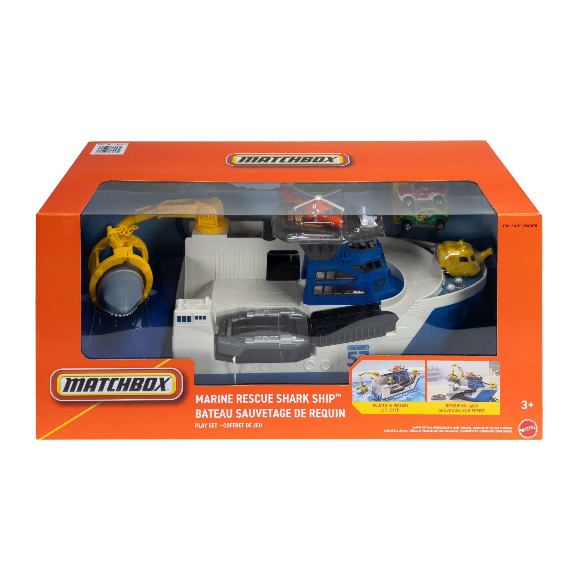 Matchbox Marine Rescue Shark Ship - Image 6