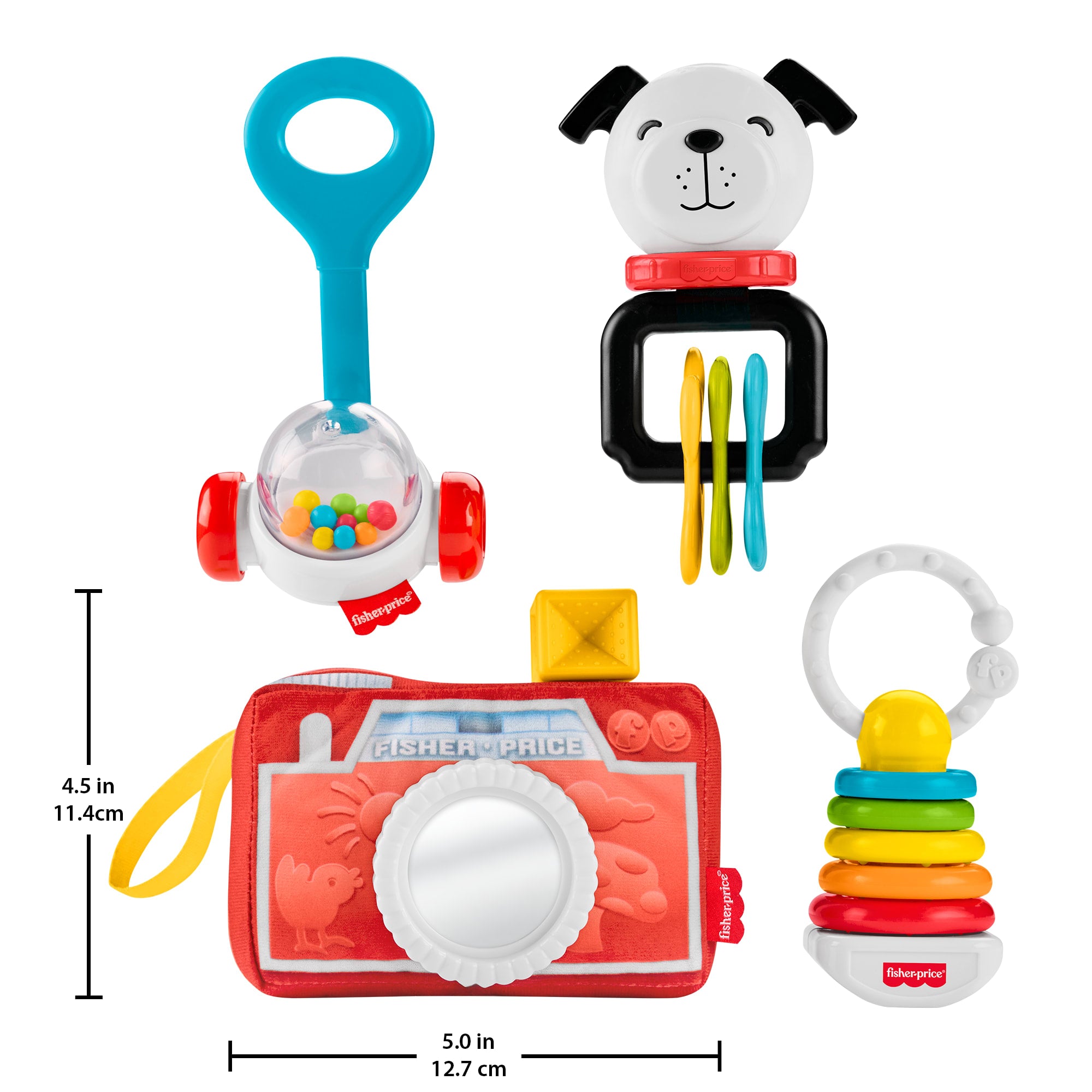 Fisher-Price Newborn Classics 4 Pack. Baby Sensory Activity Toys For Developmental Play - Image 6