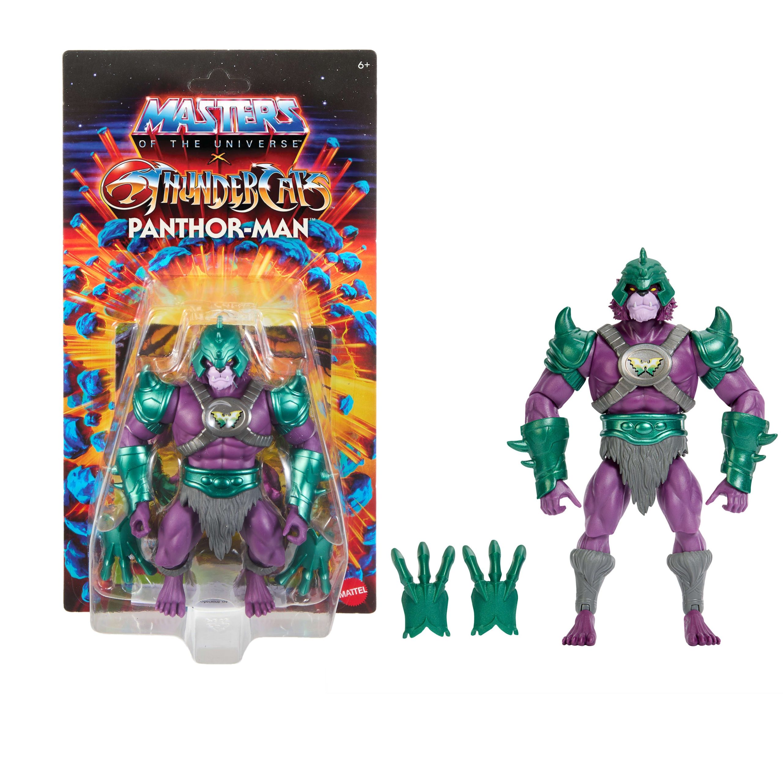 Masters Of The Universe Origins & Thundercats Panthor Man Action Figure. 1980s Crossover Toy