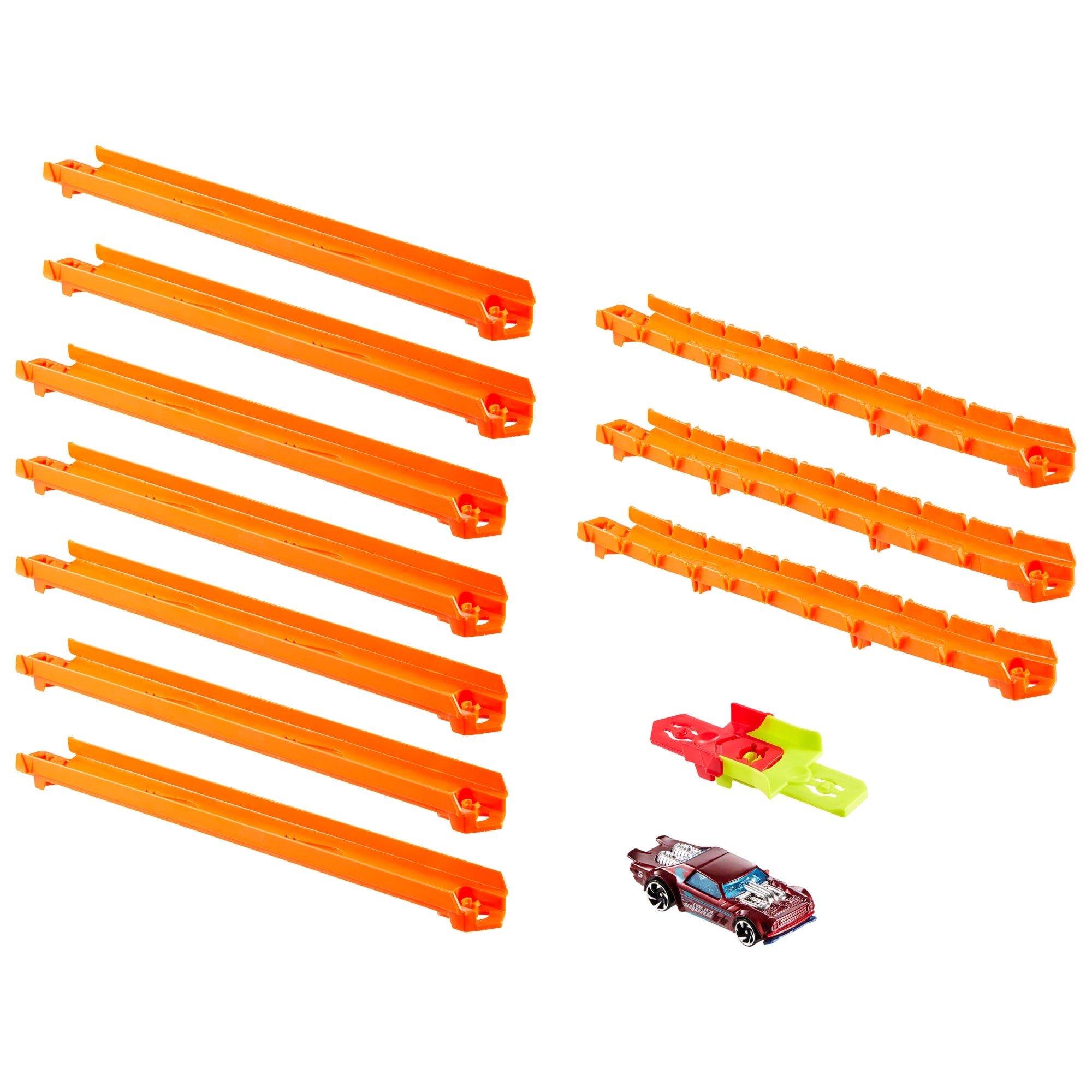 Hot Wheels Track Creator Car & Track Pack With 1:64 Scale Toy Vehicle. 10 Feet Of Speed Snap Track - Image 3