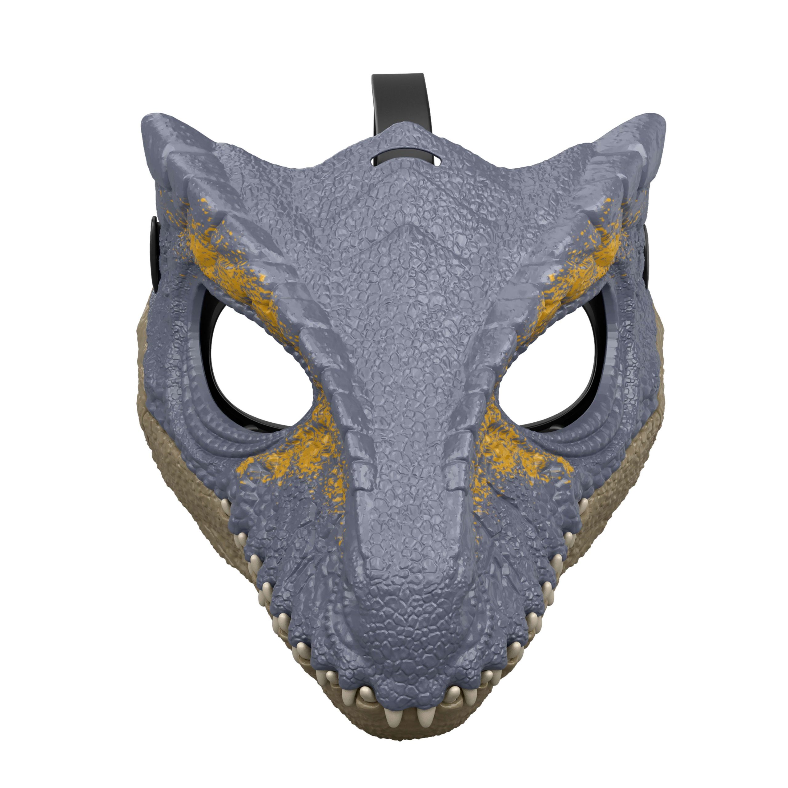 Jurassic World Giganotosaurus Dinosaur Movie Mask. Role Play Headgear. Jaw Opens To Chomp - Image 6
