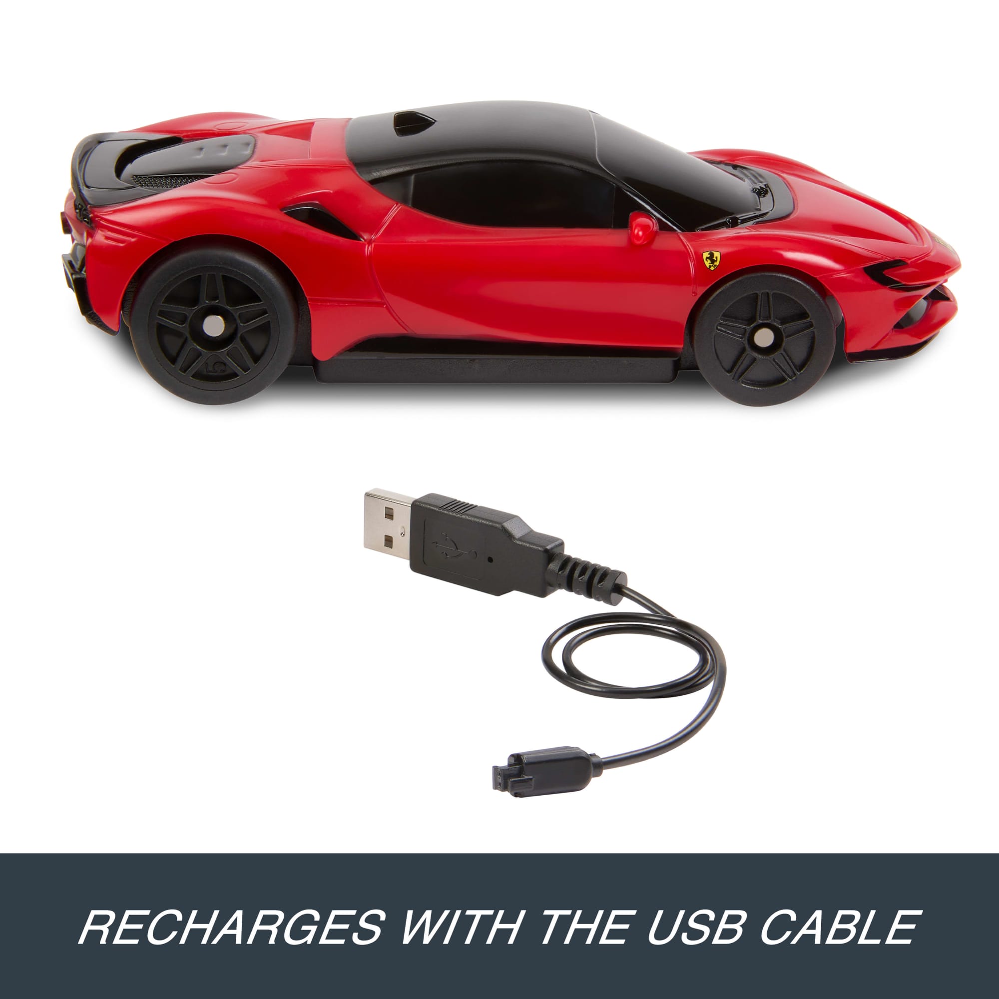 Hot Wheels RC 1:64 Ferrari Sf90 Stradale Assetto Fiorano Battery-Powered Remote-Control Car - Image 3