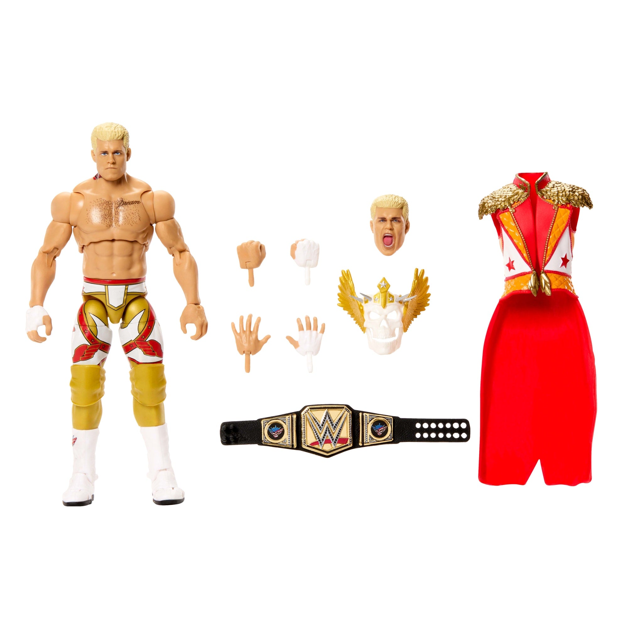 WWE Ultimate Edition Cody Rhodes Action Figure & Accessories Set. 6-Inch Collectible Superstar