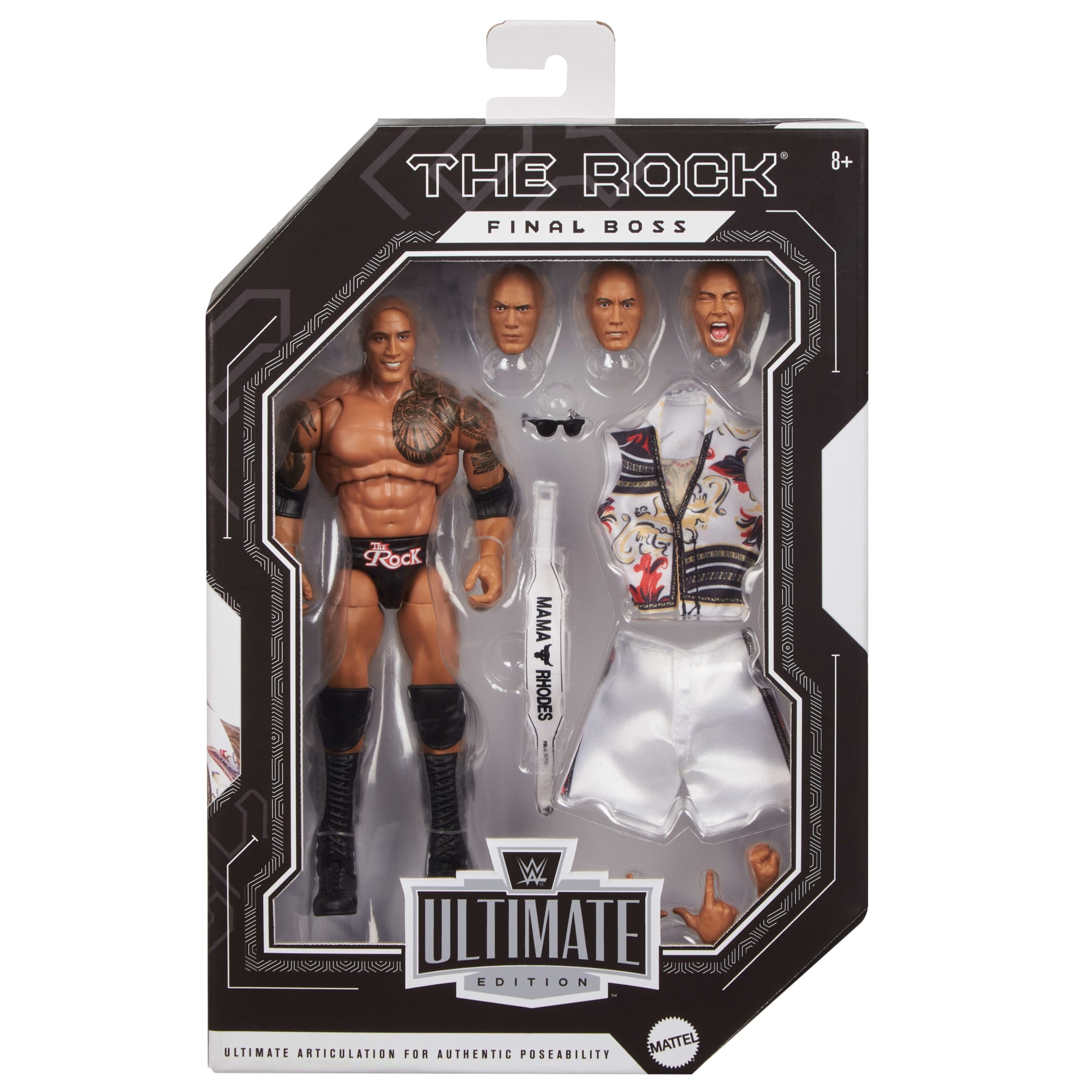 WWE Ultimate Edition The Rock Final Boss Action Figure - Image 6