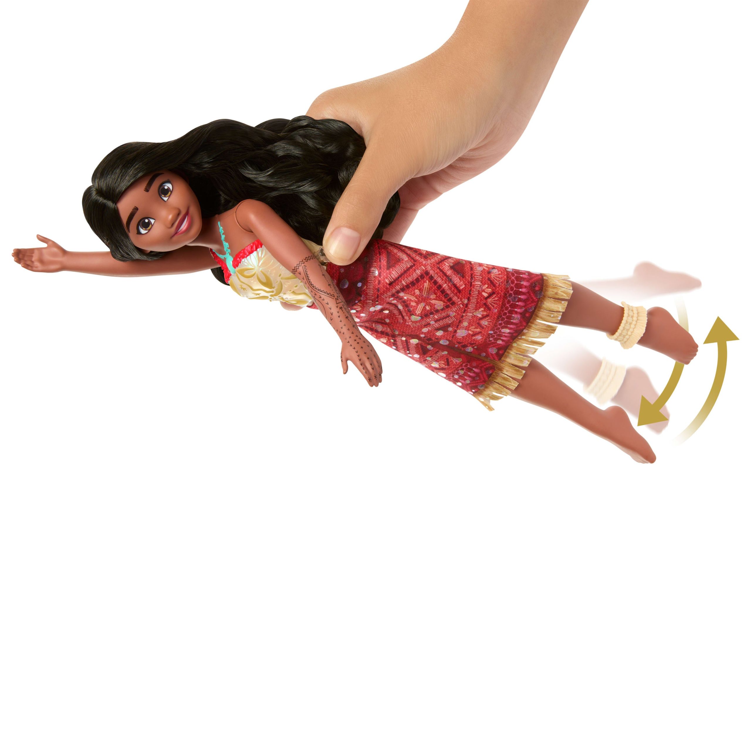 Disney Moana 2 Toys. Swimming Tautai Moana Fashion Doll With 2 Accessories & Color-Change Bodice - Image 3