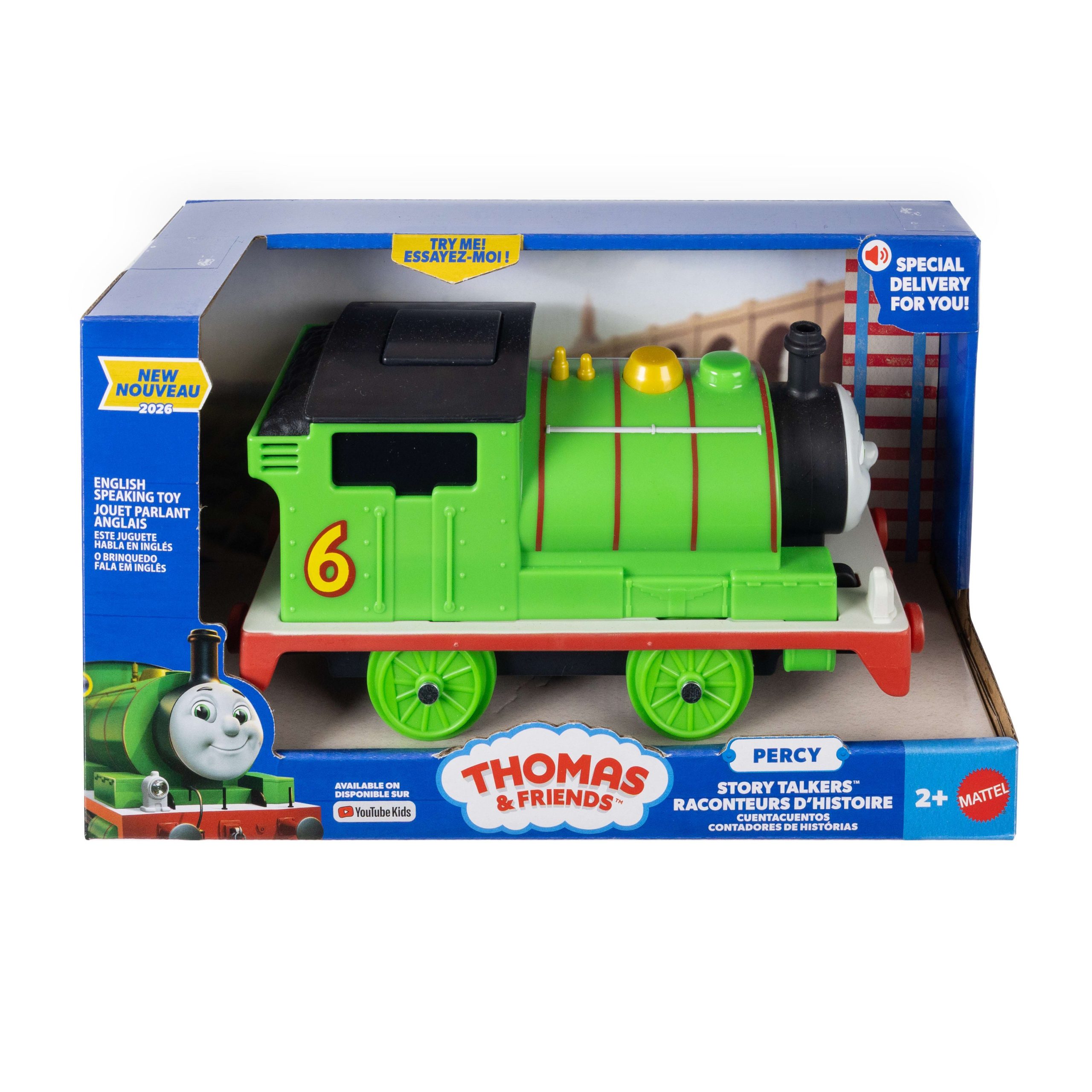 Thomas & Friends By Fisher-Price. Toy Percy Train Engine With Sound Effects. Battery-Powered - Image 6