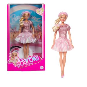 Barbie The Movie Doll. Margot Robbie As Barbie. Collectible Doll Wearing Pink Blouse & Skirt Set