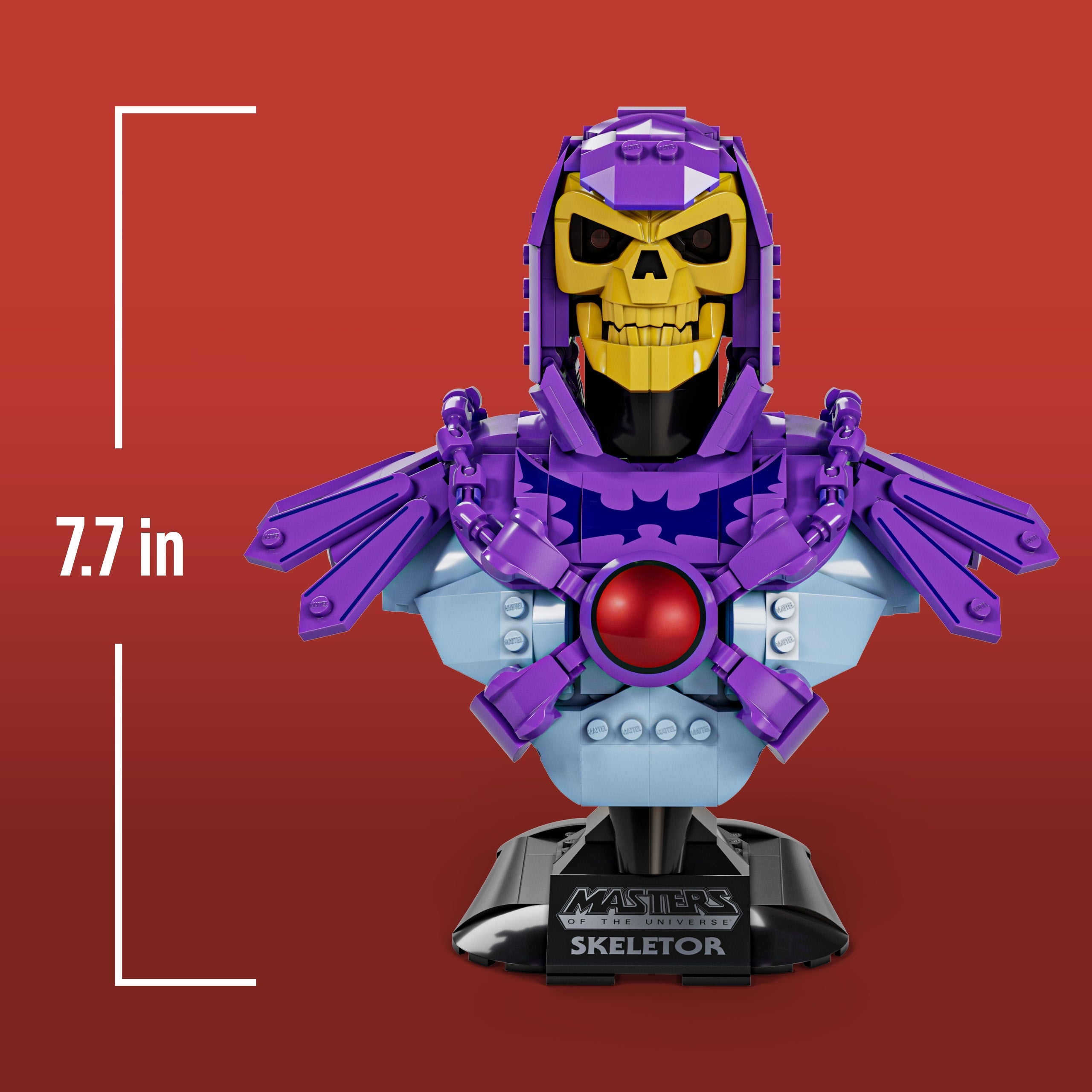 Mattel Brick Shop Masters Of The Universe Skeletor Bust Collector Building Set (503 Pieces) For Collectors - Image 6
