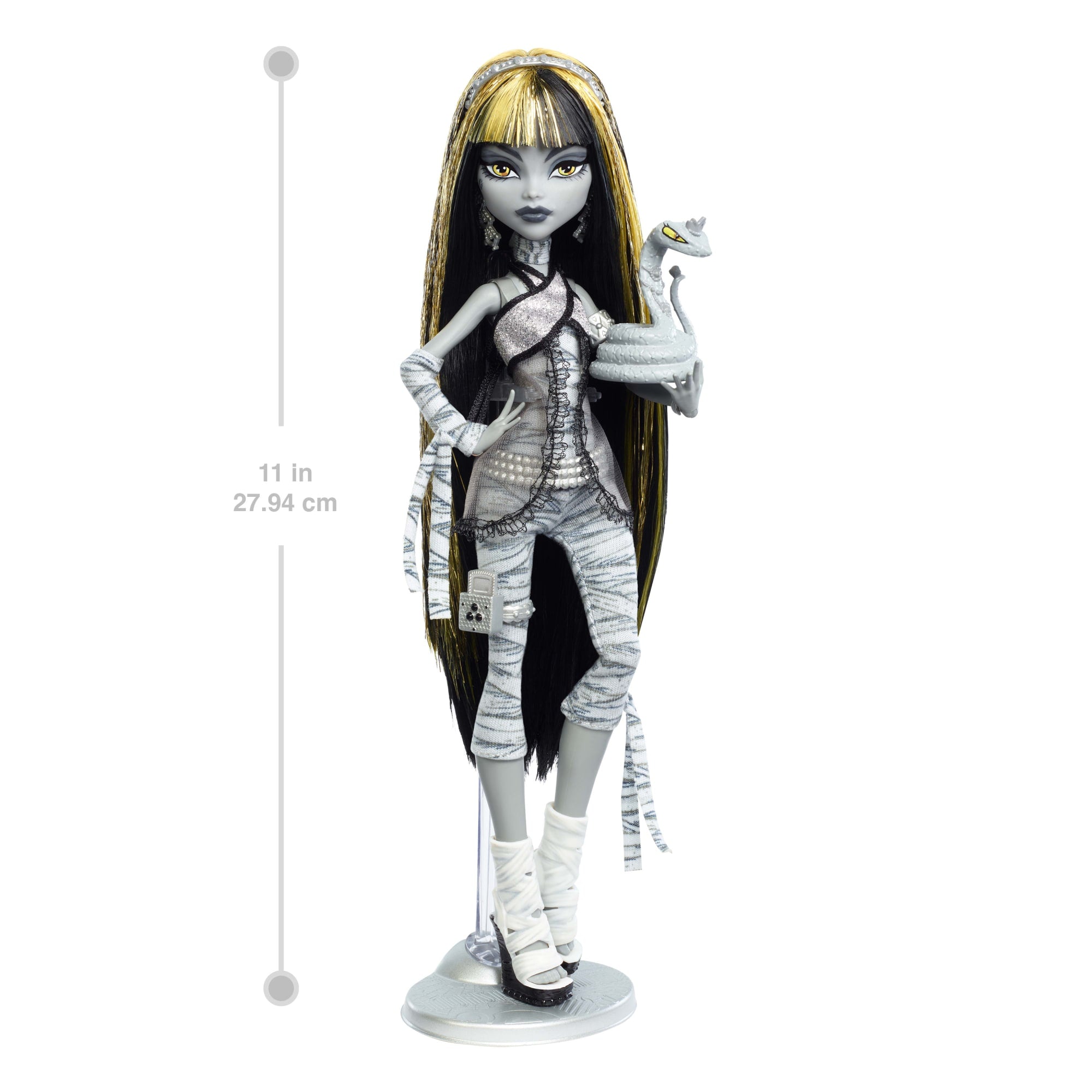 Monster High Reel Drama Cleo De Nile Black And White Reproduction Collector Doll With Poster - Image 2