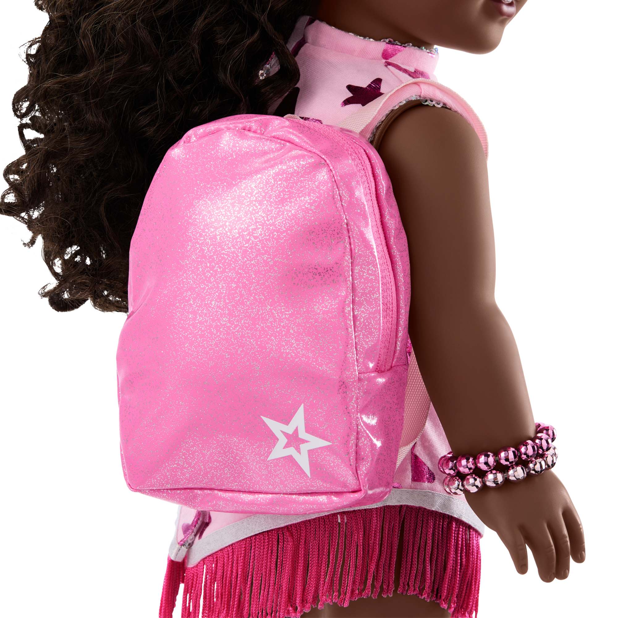 Pink Spotted Cow Backpack & Accessory Set for 18-inch Dolls - Image 5
