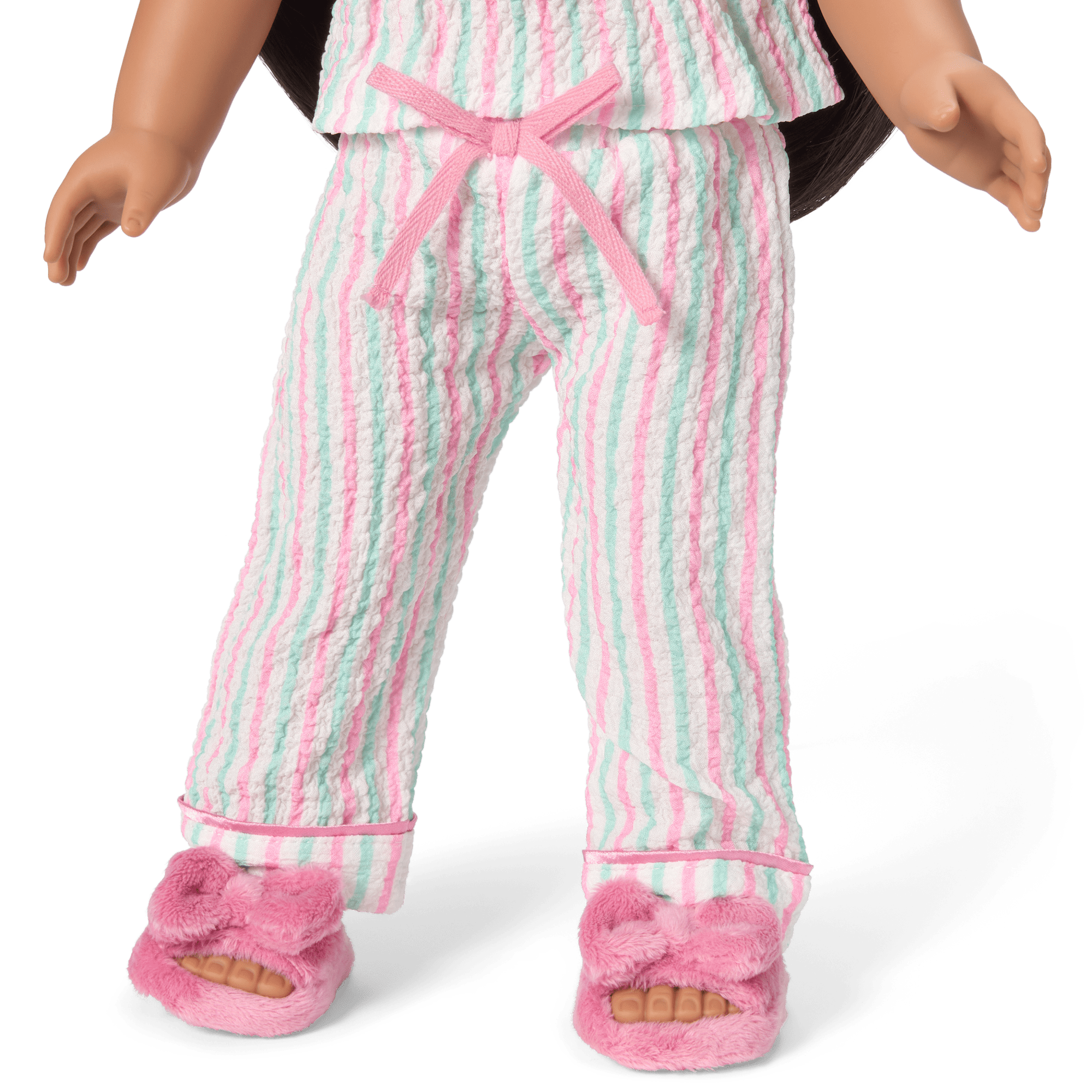 Raquel's™ Coastal Stripes Pajamas for 18-inch Dolls (Girl of the Year™ 2026) - Image 5