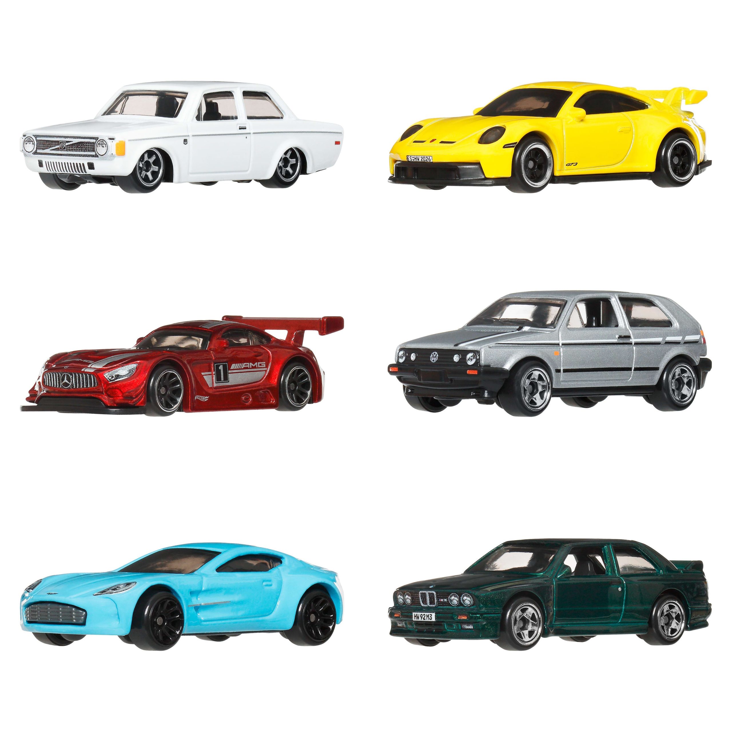 Hot Wheels Set Of 6 Euro Style Vehicles - Image 2