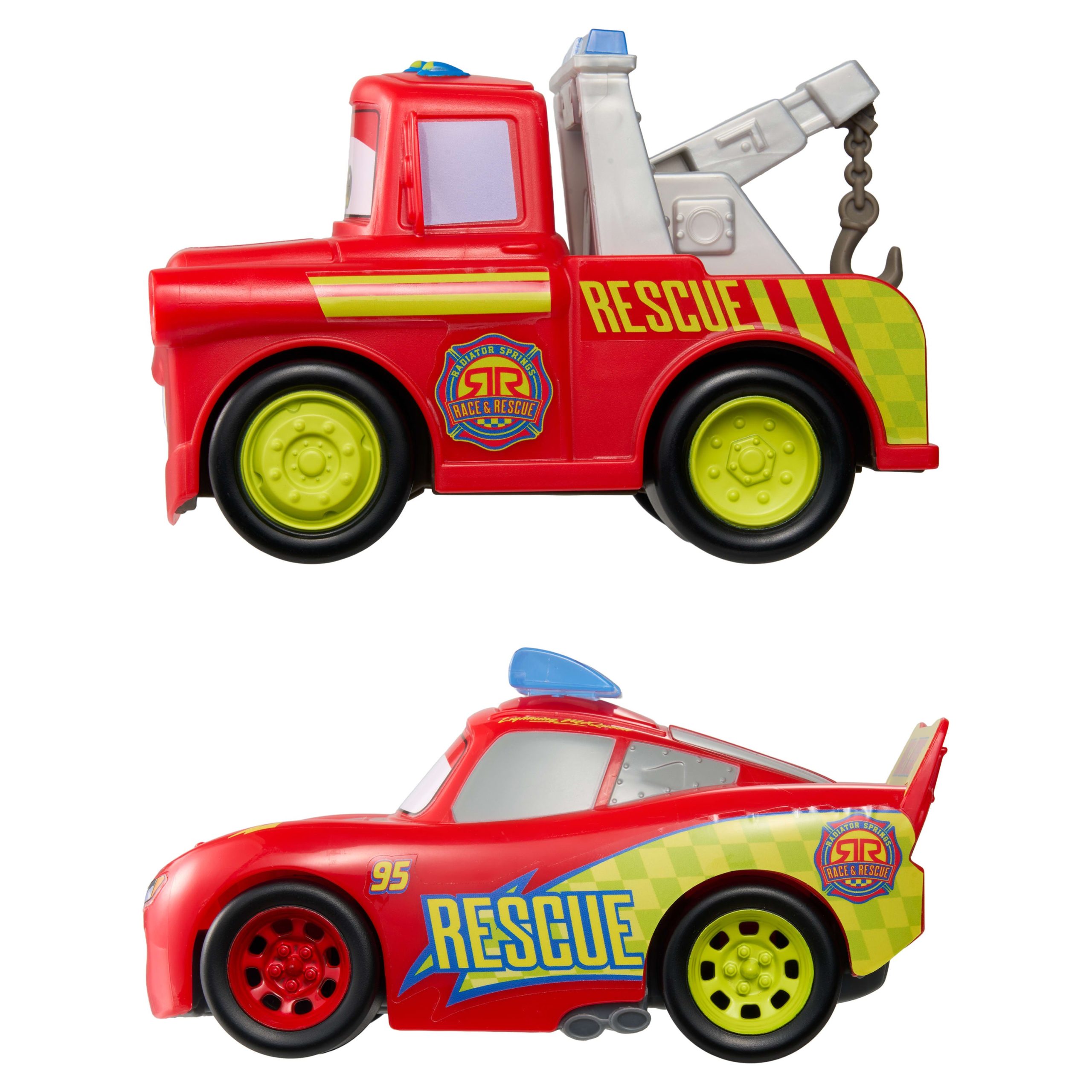 Disney And Pixar Cars Radiator Springs Race & Rescue Track Talkers Toy Lightning Mcqueen & Mater - Image 4