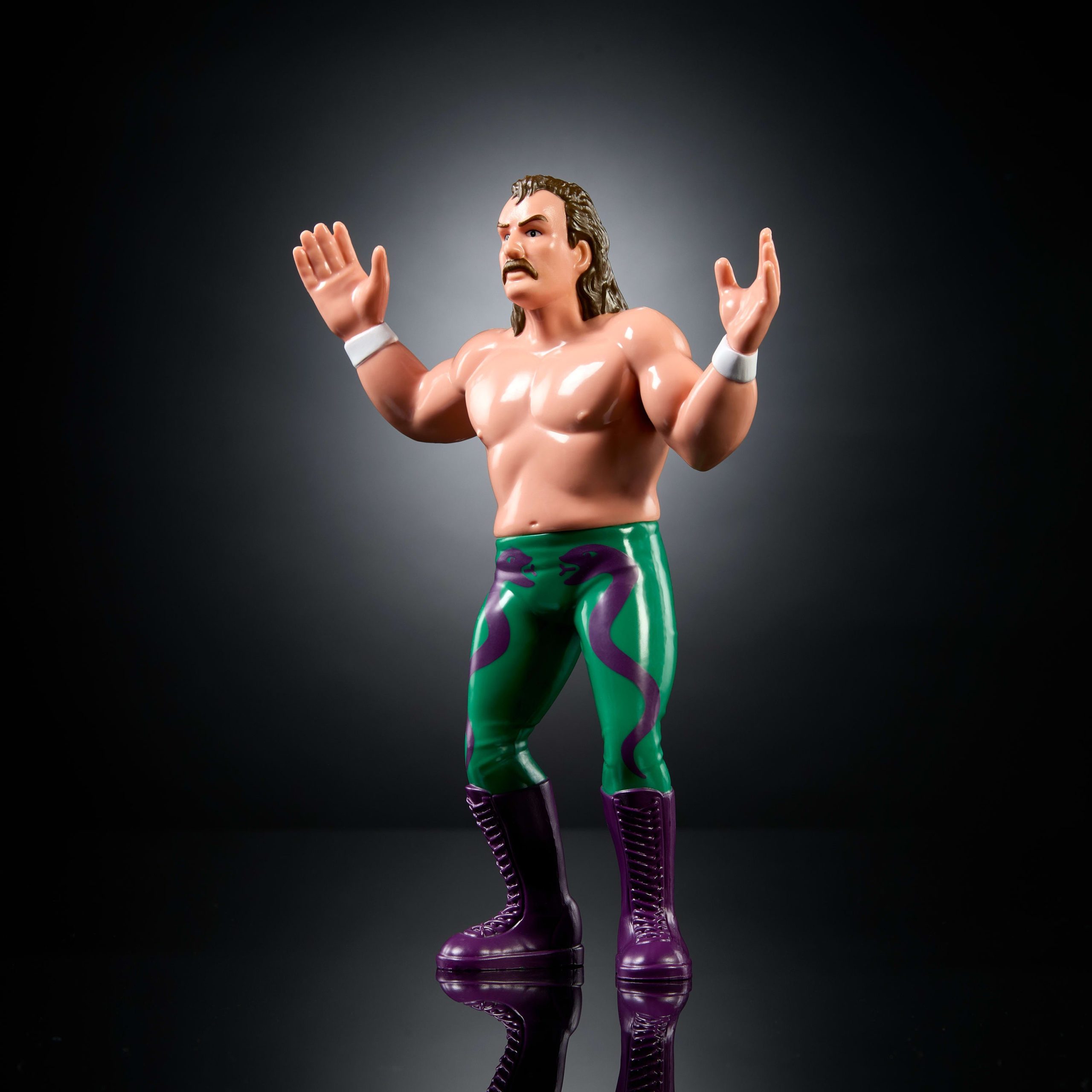 LJN WWE Superstars Jake The Snake Roberts Action Figure - Image 4