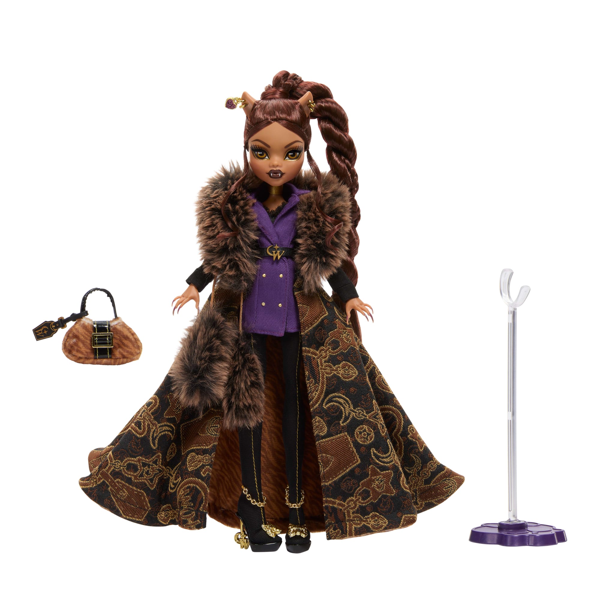 Monster High Clawdeen Wolf House Of Wolf Doll in High Fashion Coat With Premium Accessories - Image 6