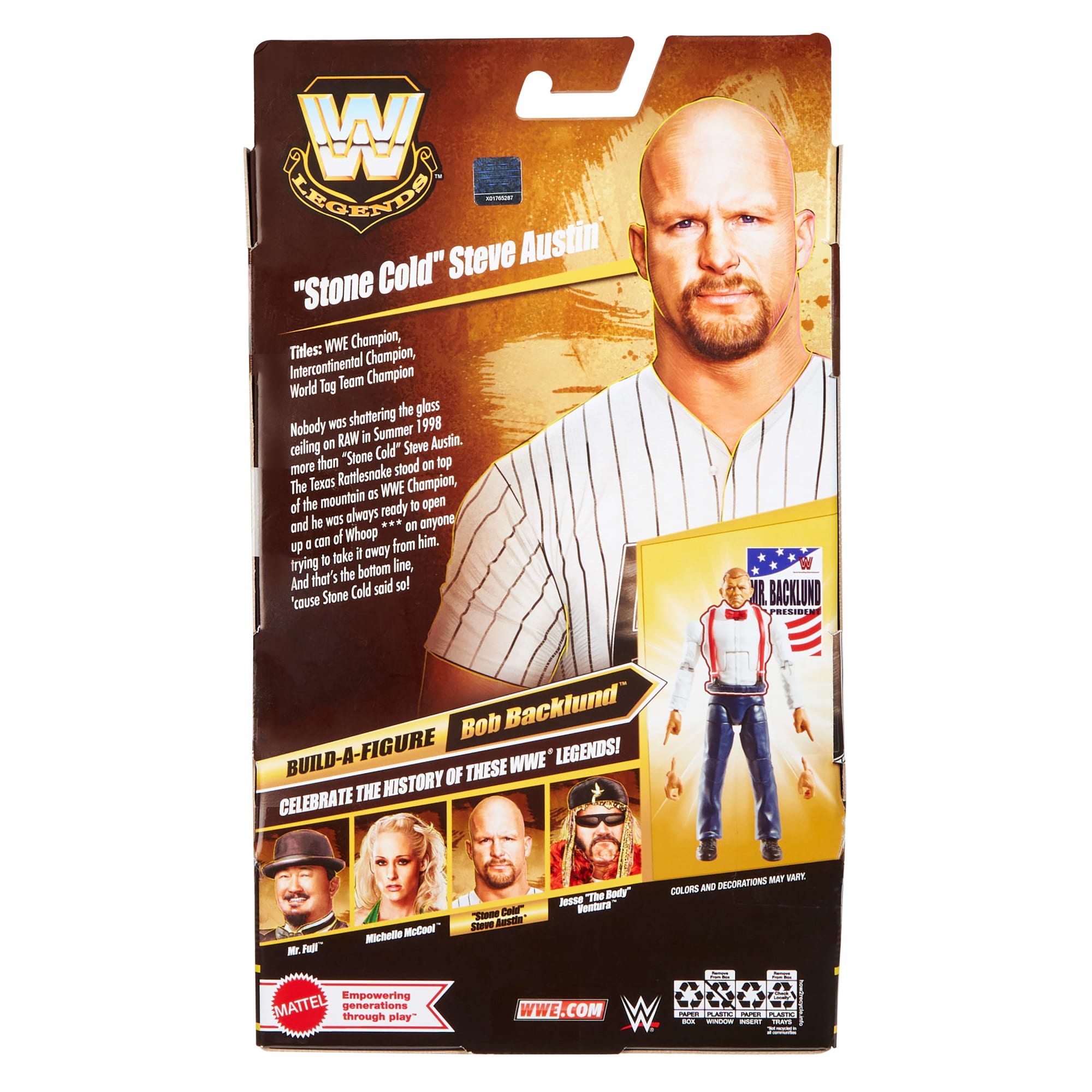 WWE Elite Legends Stone Cold Steve Austin Action Figure & Accessories. Series 30 6-Inch Set - Image 6