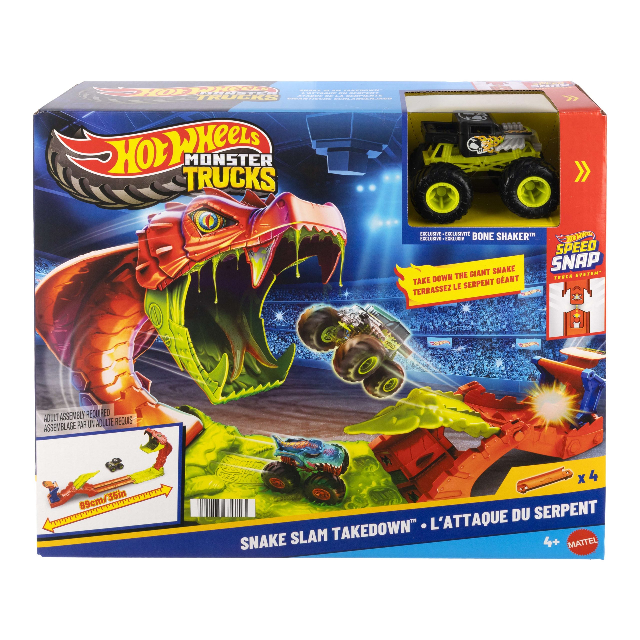 Hot Wheels Monster Trucks Pista de Juguete mordida de serpiente - Image 6