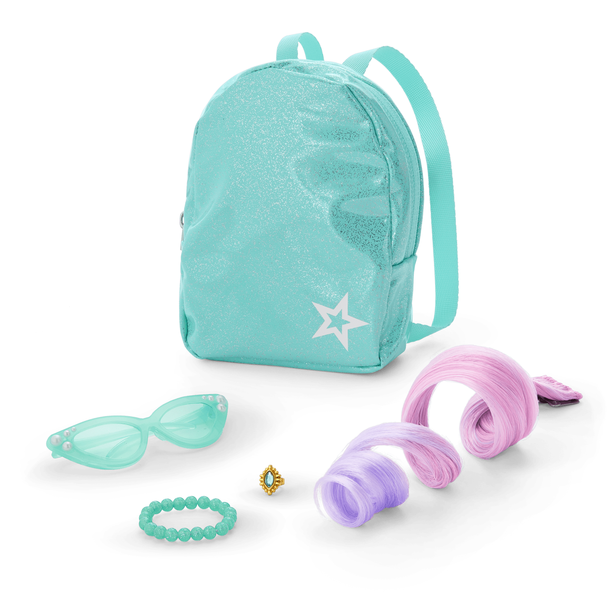 Shimmering Sea Turtle Backpack & Accessory Set for 18-inch Dolls - Image 3
